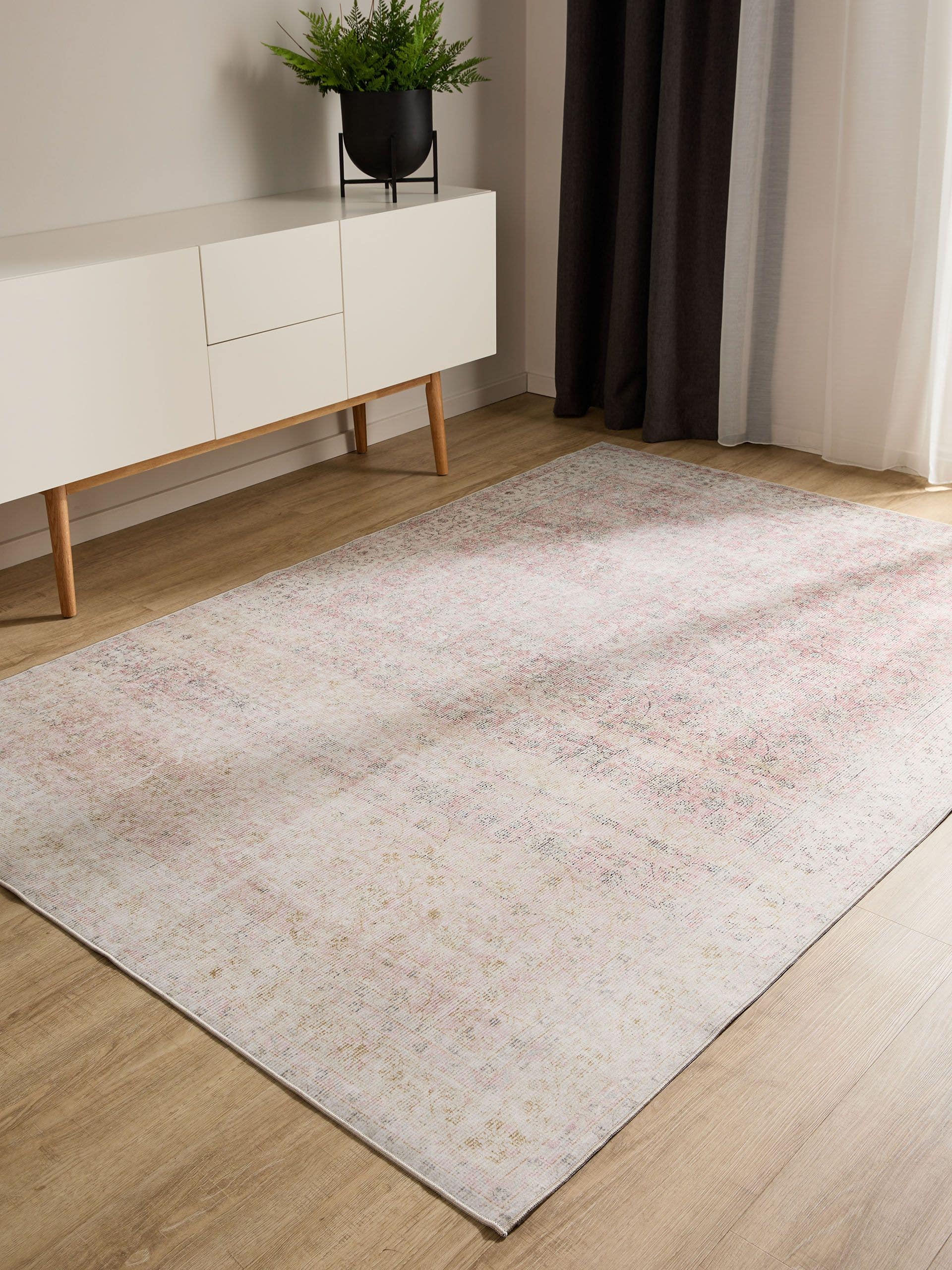 Koberec z 100% polyester v Béžová s vlasem výšky do 5 mm od benuta Basic