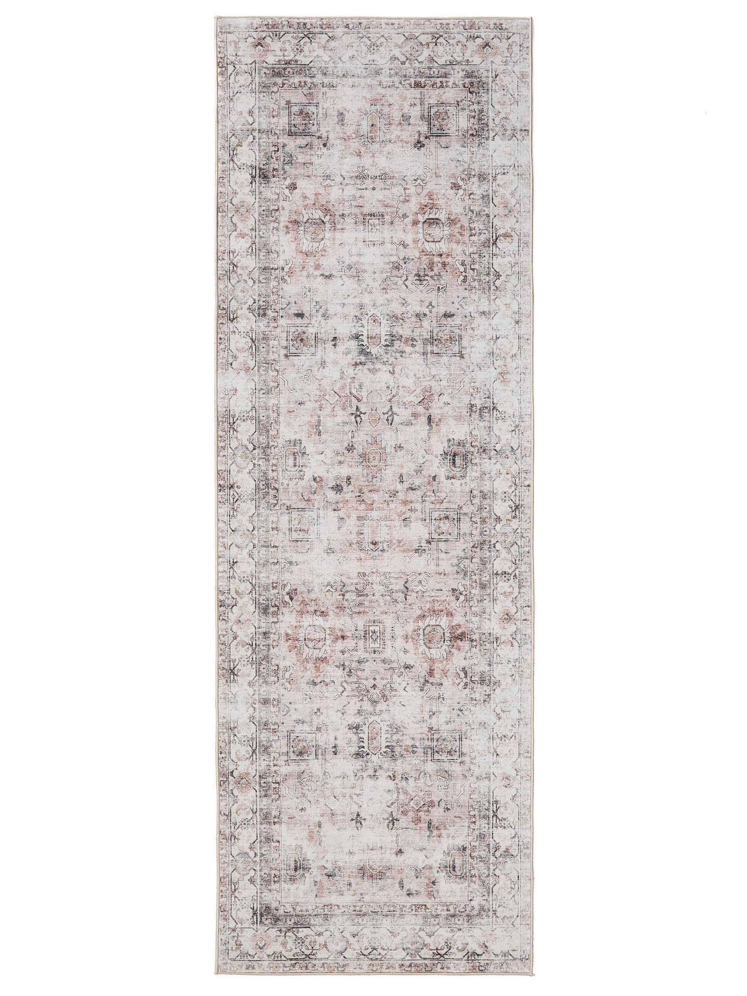 Teppe av 100 % polyester i Beige med opptil 5 mm høy lugg fra benuta Basic