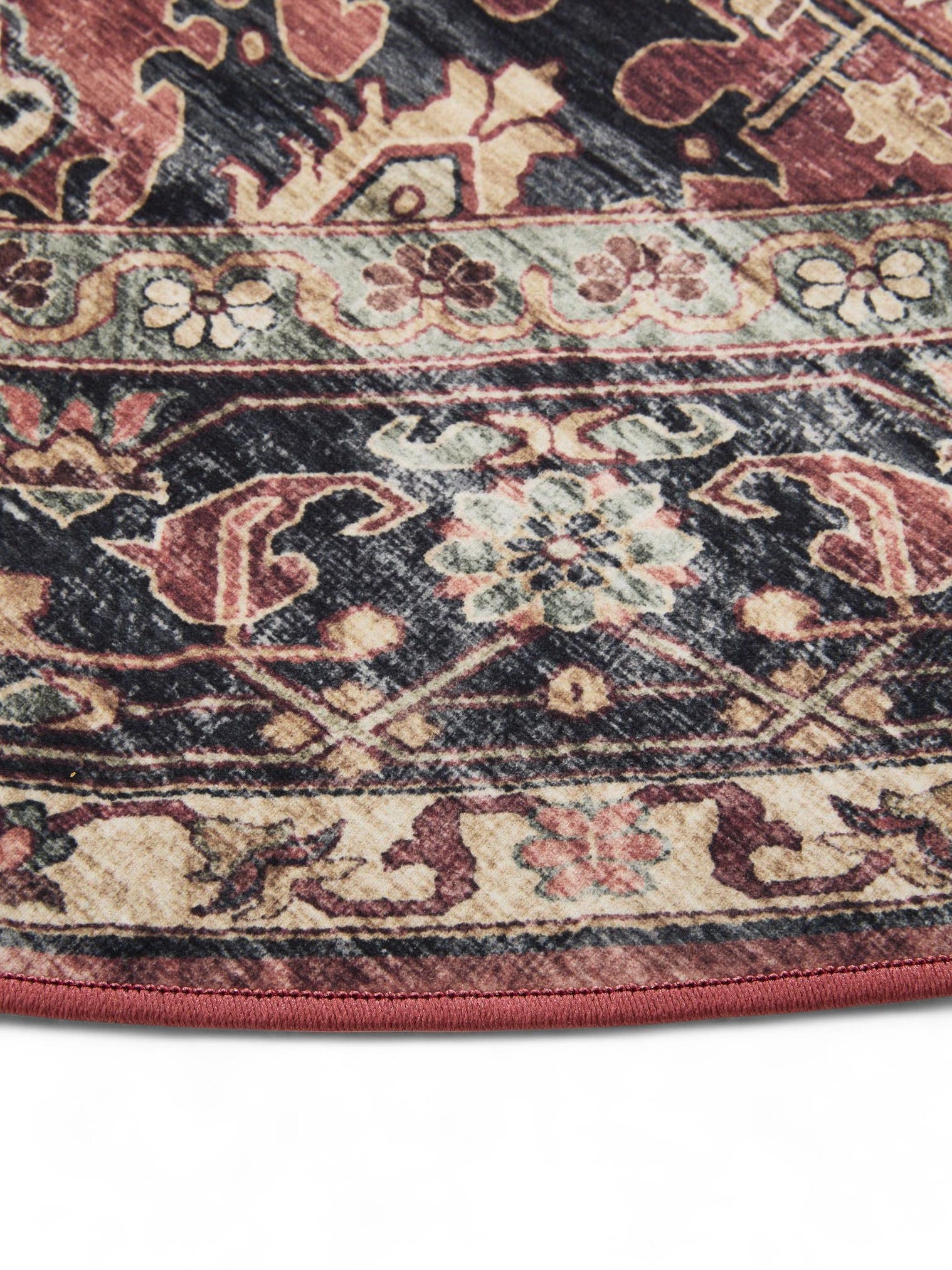 Tapis en 100% Polyester en Multicouleur avec une pile de 1- 5 mm de hauteur de benuta Basic