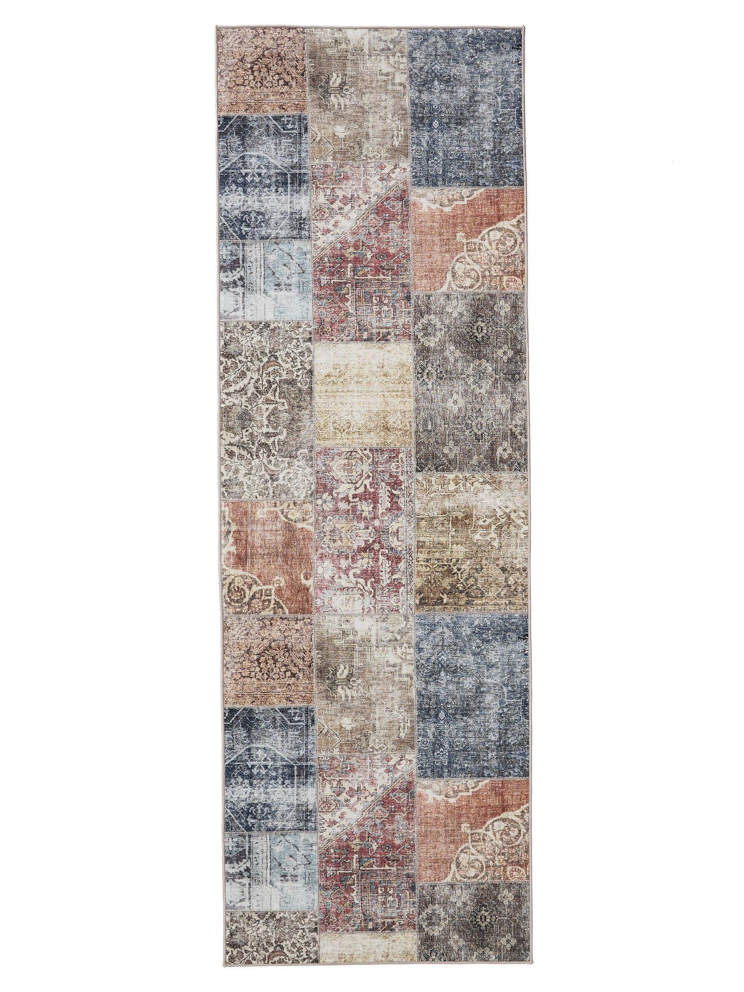 Tapis en 100% Polyester en Multicouleur avec une pile de 1- 5 mm de hauteur de benuta Basic