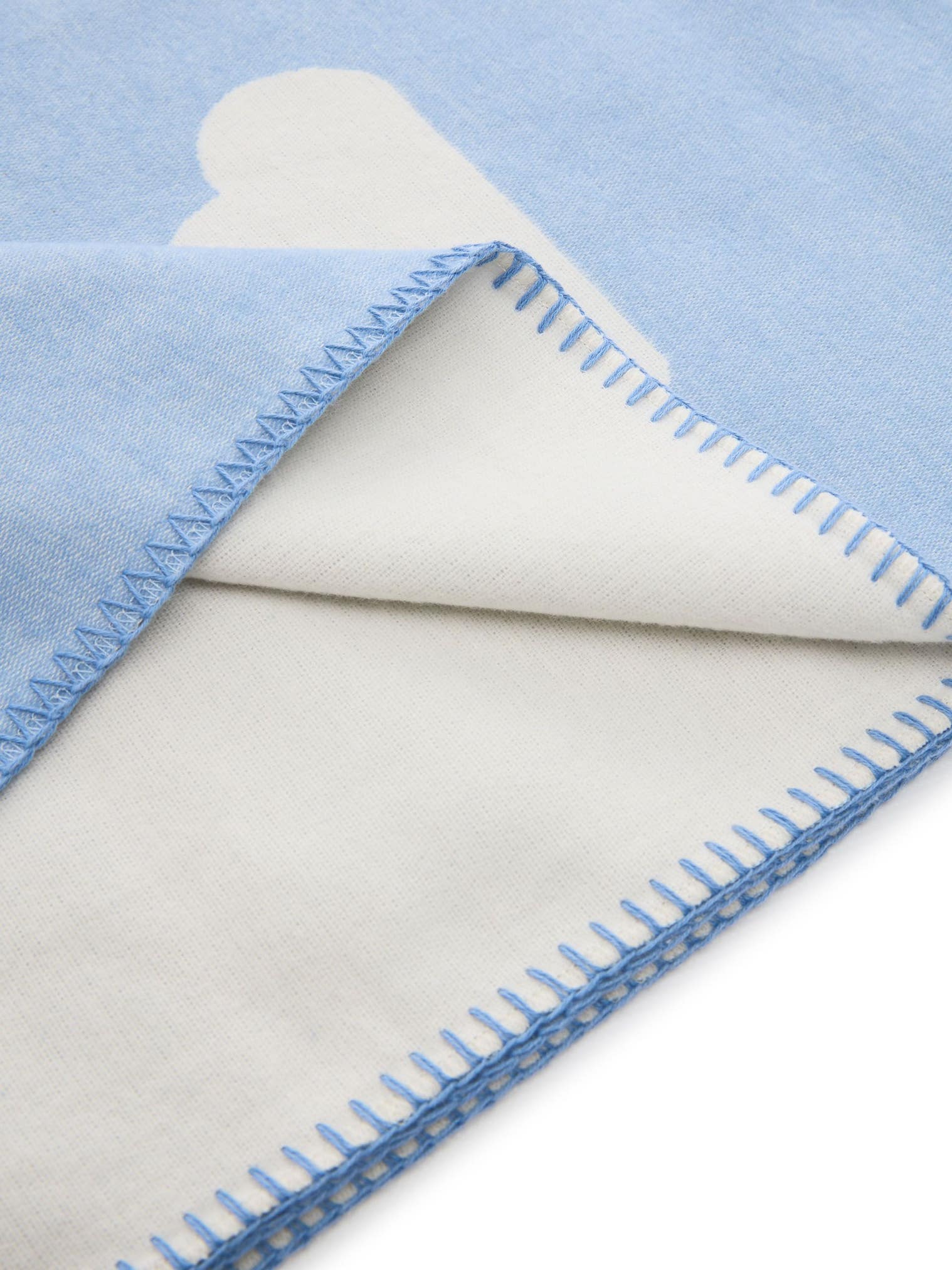 Plaid i bomuld Lumi Lyseblå i KidsDesign-design lavet af 100% Bomuld fra Lytte