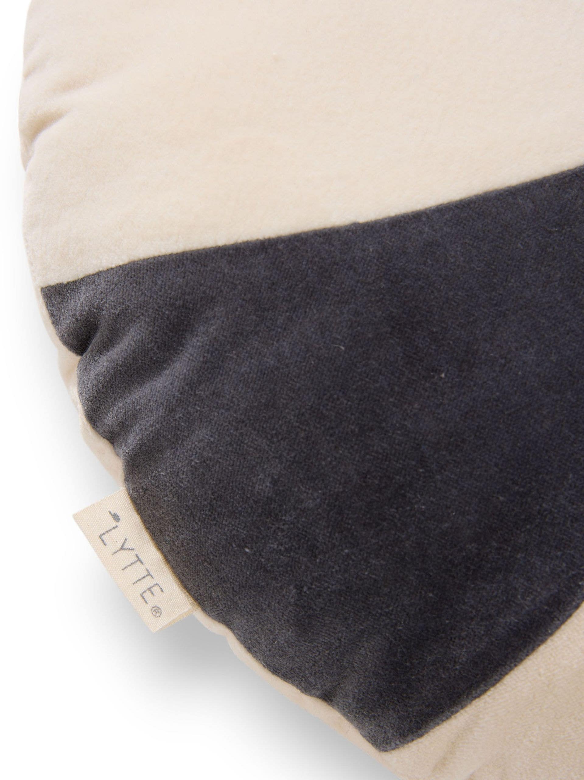 Kussen Cecilia Beige/Zwart in KidsDesign-ontwerp van 100% Katoen door Lytte