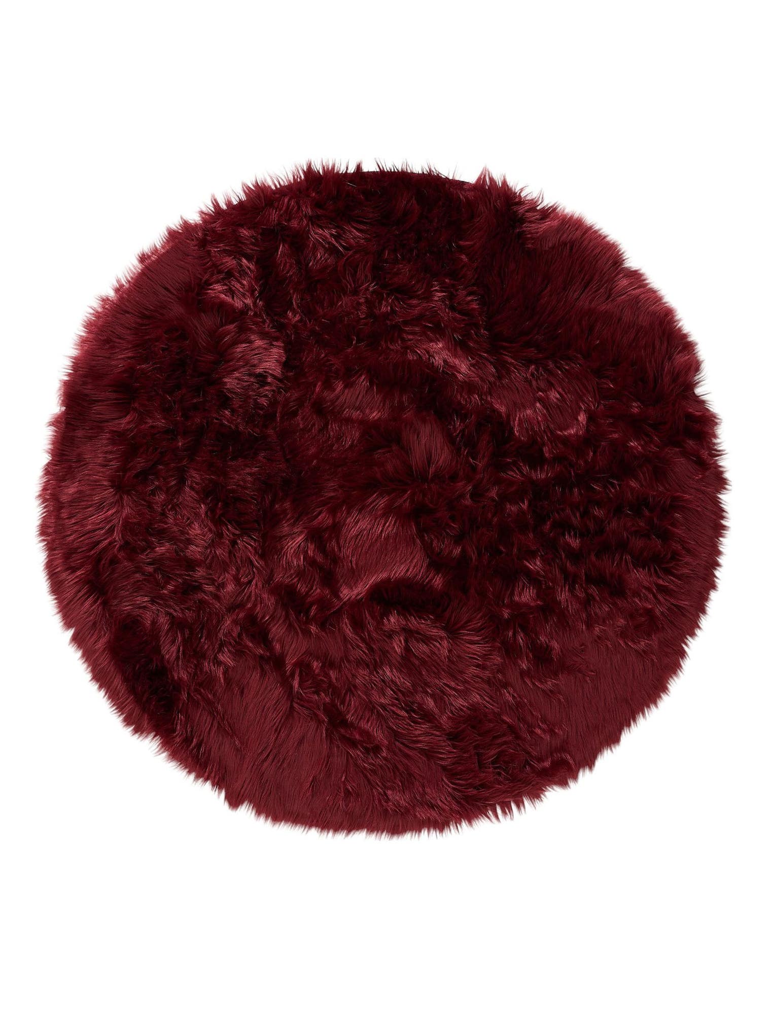 Tappeto di 70% Poliacrilico, 30% Poliestere in Rosso con pelo alto 51 - 60 mm da benuta Pop