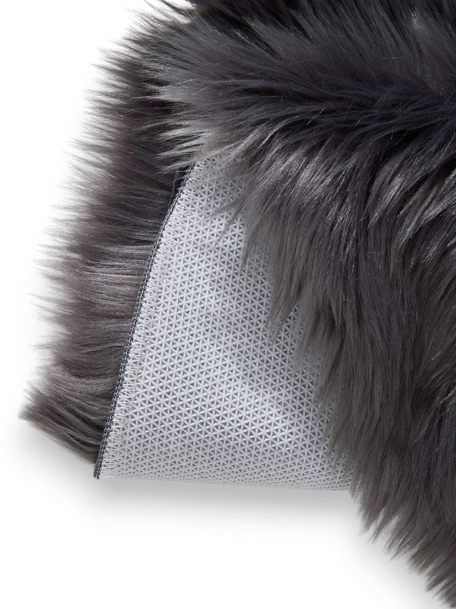 Tappeto di 70% Poliacrilico, 30% Poliestere in Grigio con pelo alto 51 - 60 mm da benuta Pop
