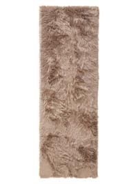 Waschbarer Hochflorteppich Nanuk Beige