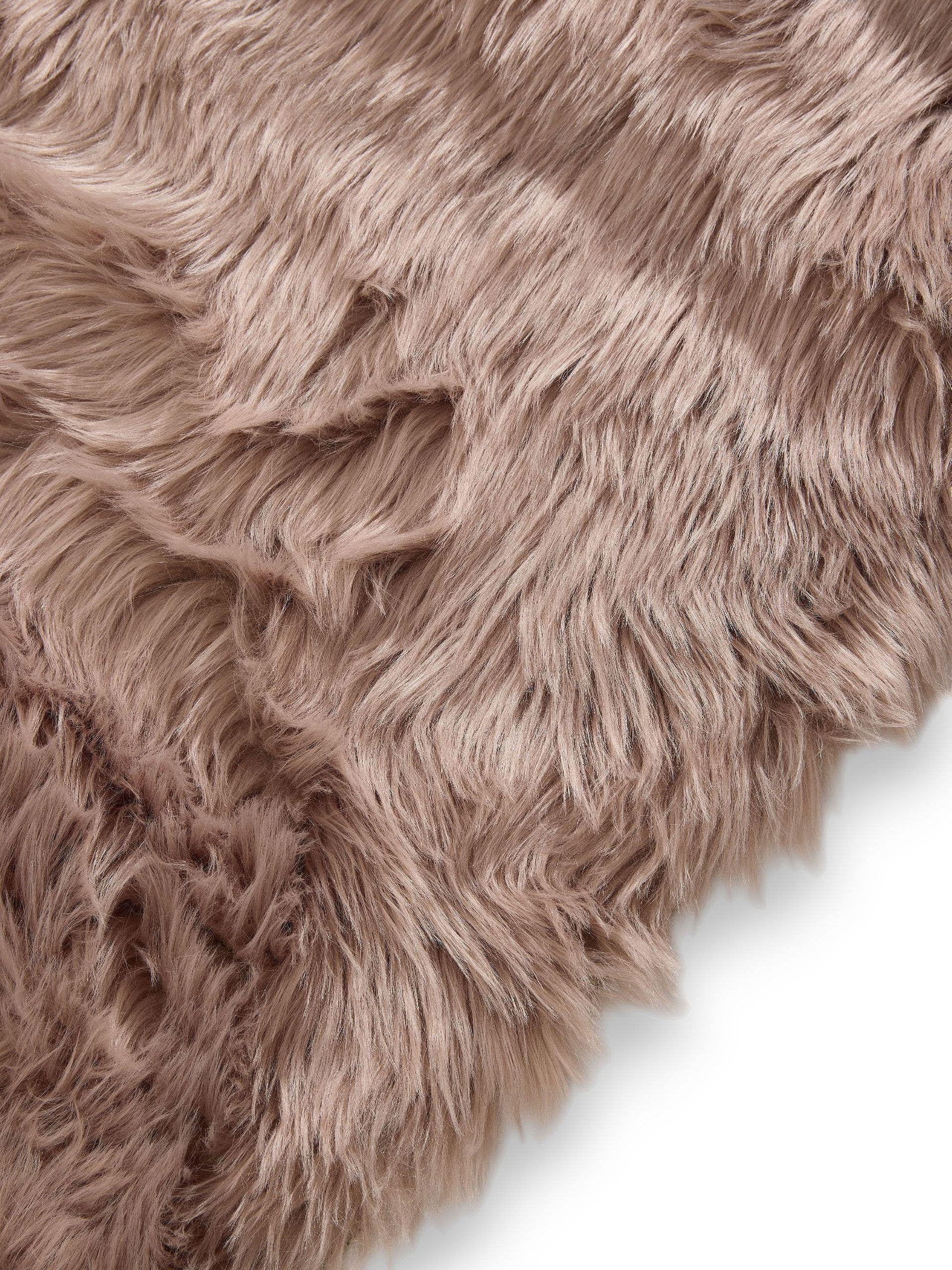Rug made of 70% Polyacrylics, 30% Polyester in Beige with a 51 - 60 mm high pile by benuta Pop