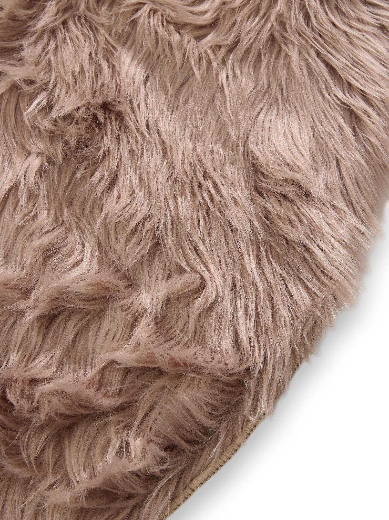 Teppich aus 70% Polyacryl, 30% Polyester in Beige mit 51 bis 60 mm hohem Flor von benuta Pop
