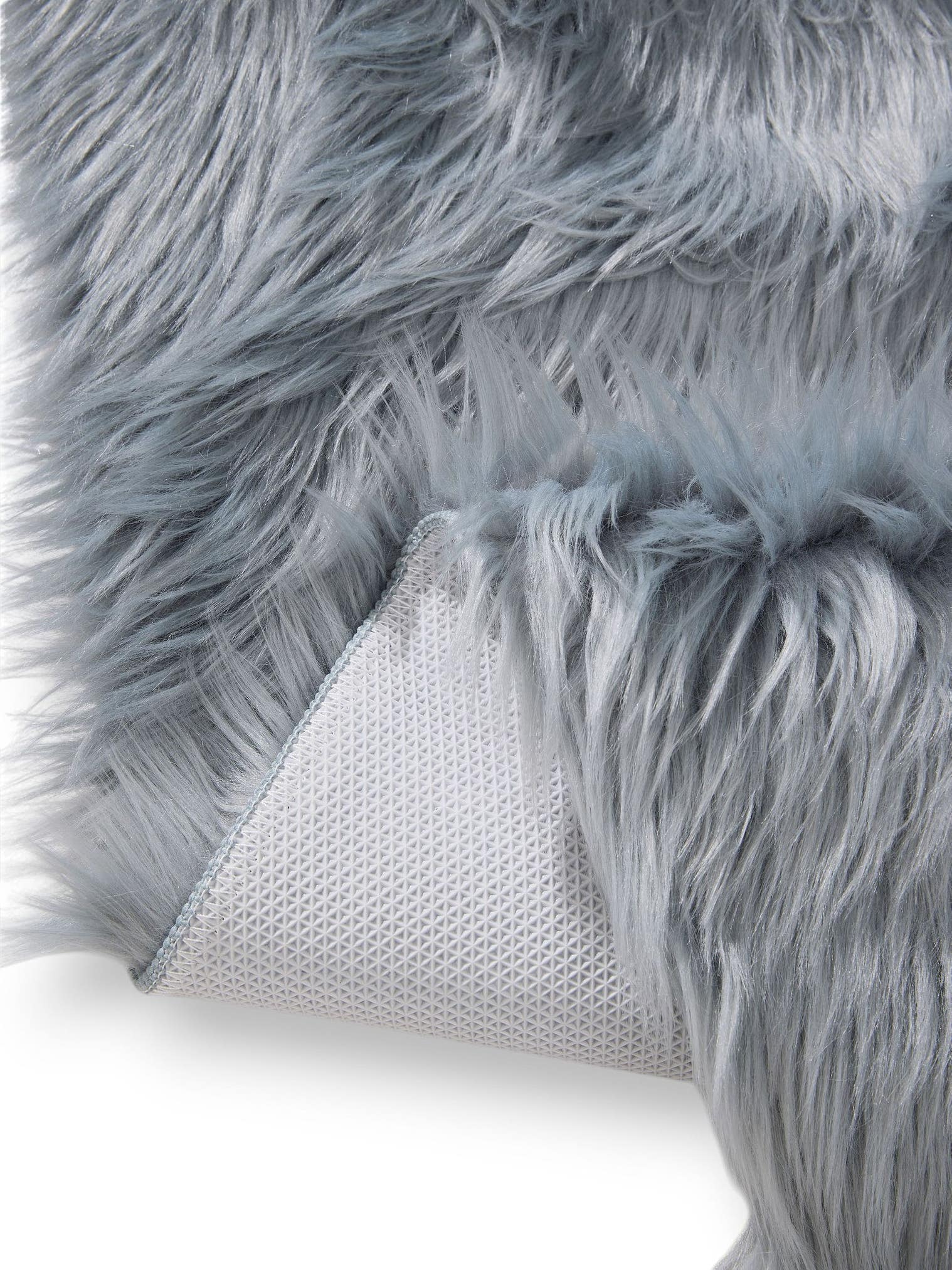 Tappeto di 70% Poliacrilico, 30% Poliestere in Azzurro con pelo alto 51 - 60 mm da benuta Pop