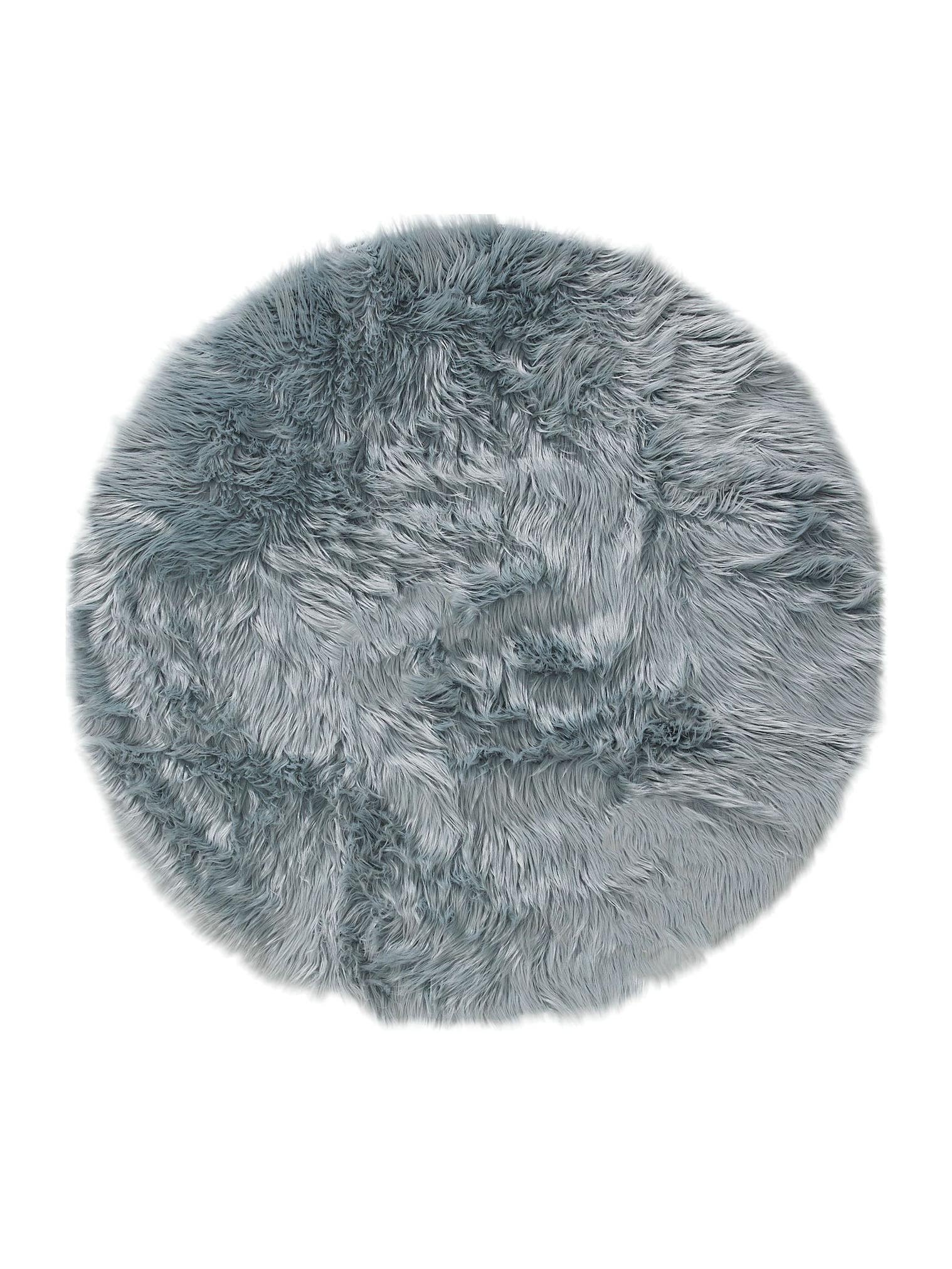 Tappeto di 70% Poliacrilico, 30% Poliestere in Azzurro con pelo alto 51 - 60 mm da benuta Pop
