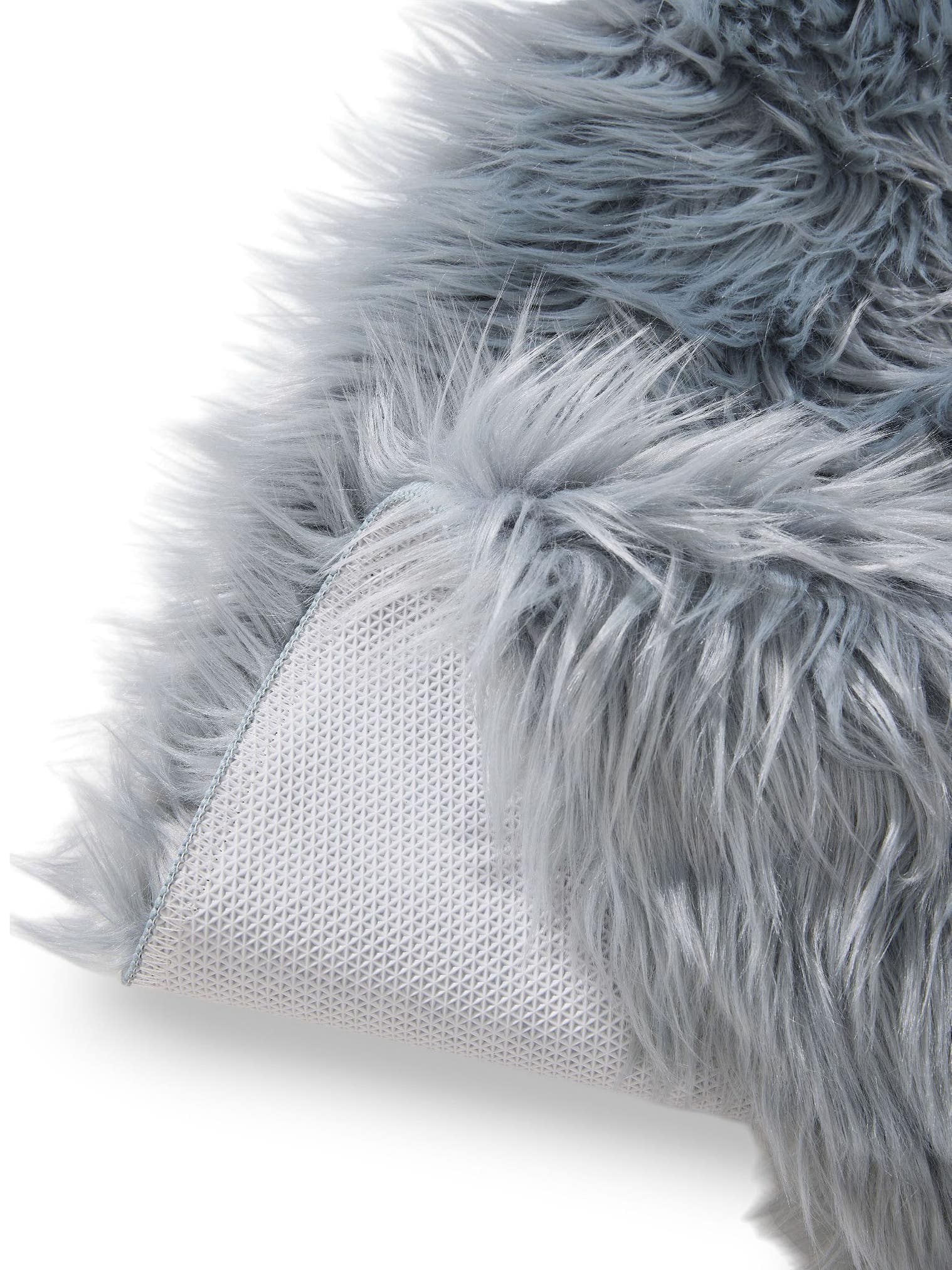 Tappeto di 70% Poliacrilico, 30% Poliestere in Azzurro con pelo alto 51 - 60 mm da benuta Pop