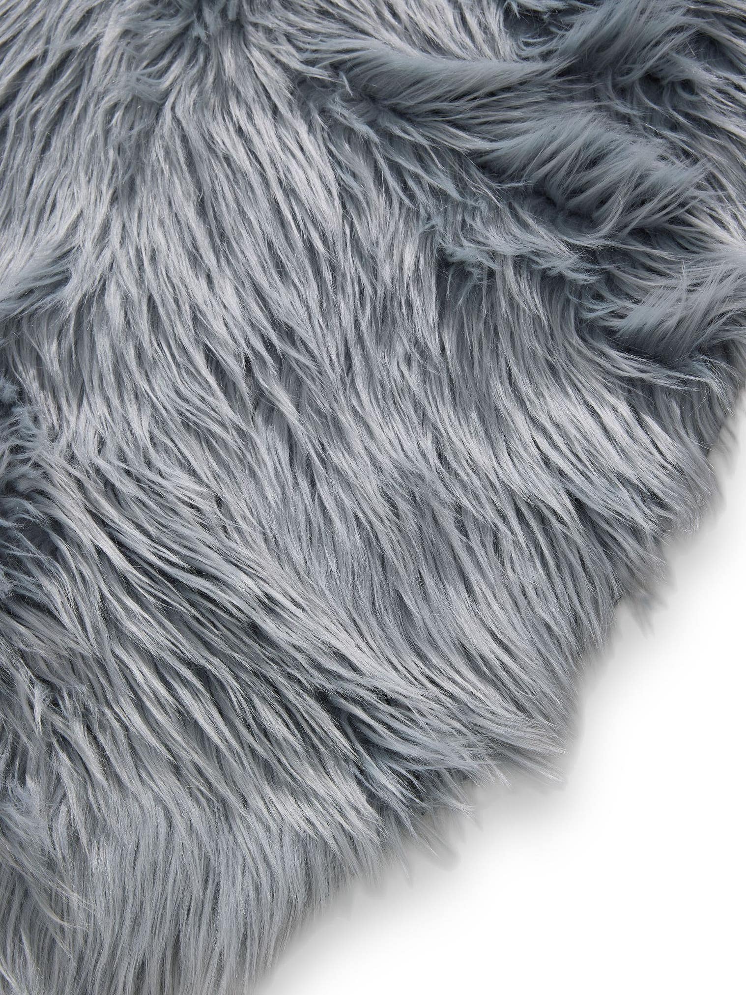 Tappeto di 70% Poliacrilico, 30% Poliestere in Azzurro con pelo alto 51 - 60 mm da benuta Pop