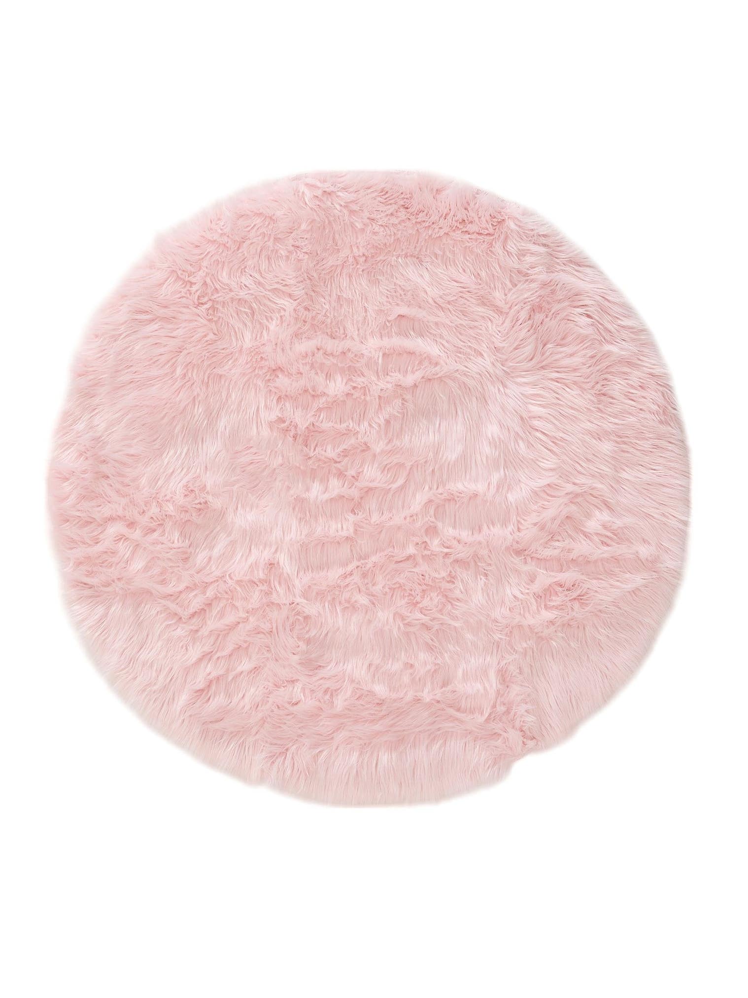 Tappeto di 70% Poliacrilico, 30% Poliestere in Rosa con pelo alto 51 - 60 mm da benuta Pop