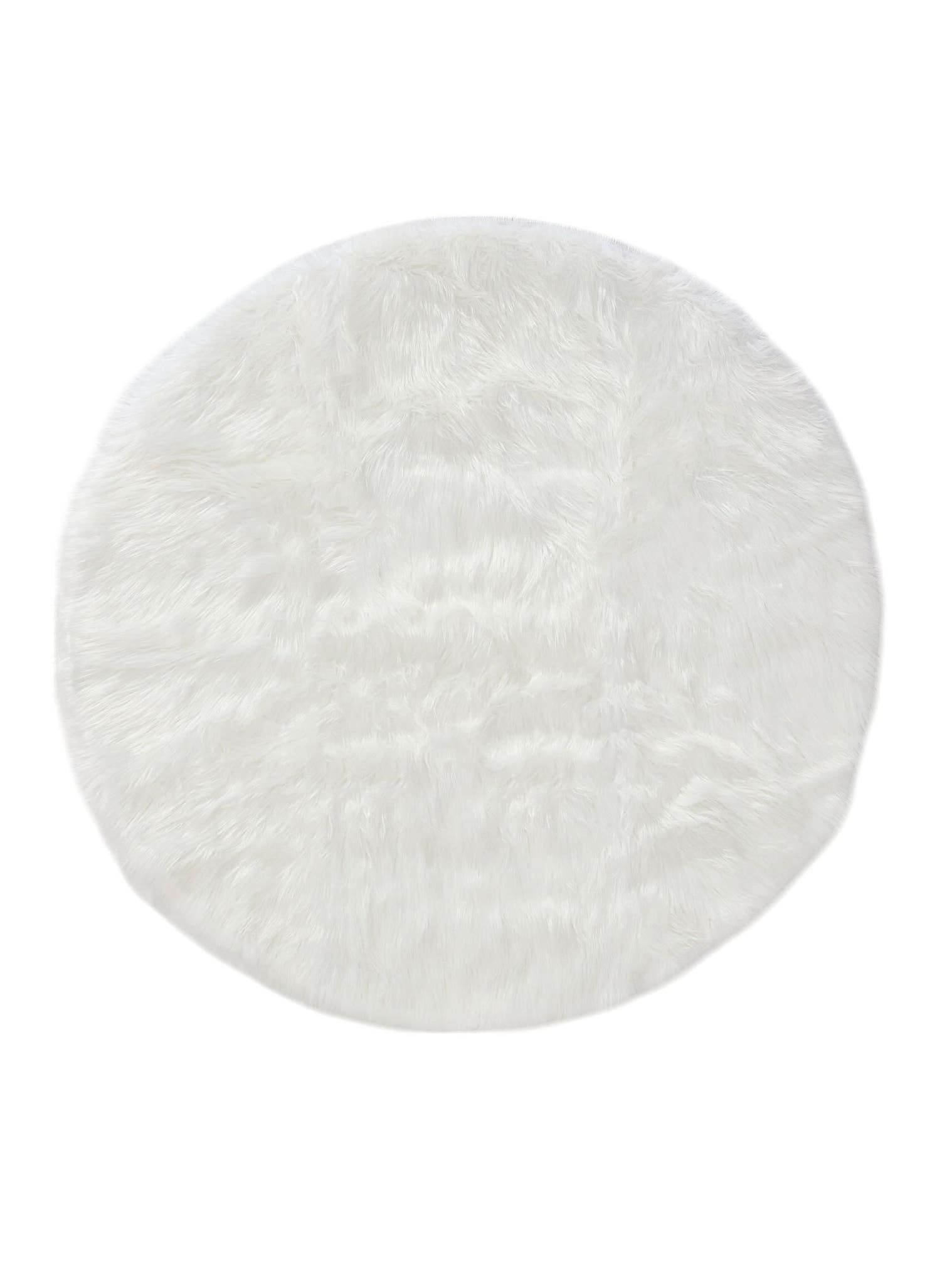 Tappeto di 70% Poliacrilico, 30% Poliestere in Bianco con pelo alto 51 - 60 mm da benuta Pop