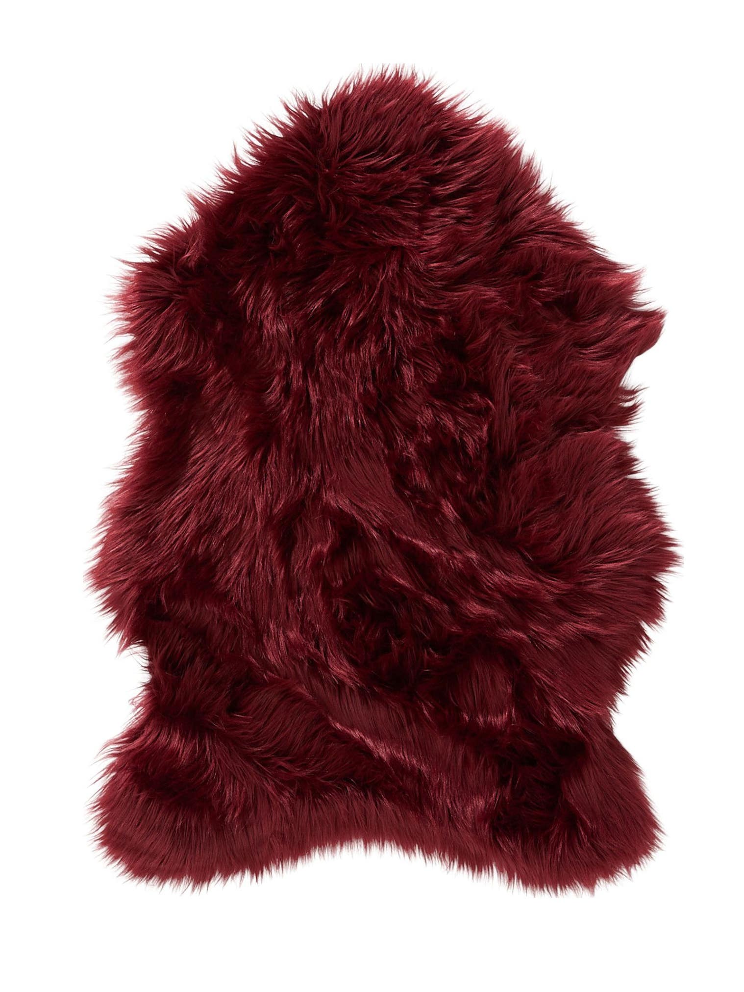 Tappeto di 70% Poliacrilico, 30% Poliestere in Rosso con pelo alto 51 - 60 mm da benuta Pop