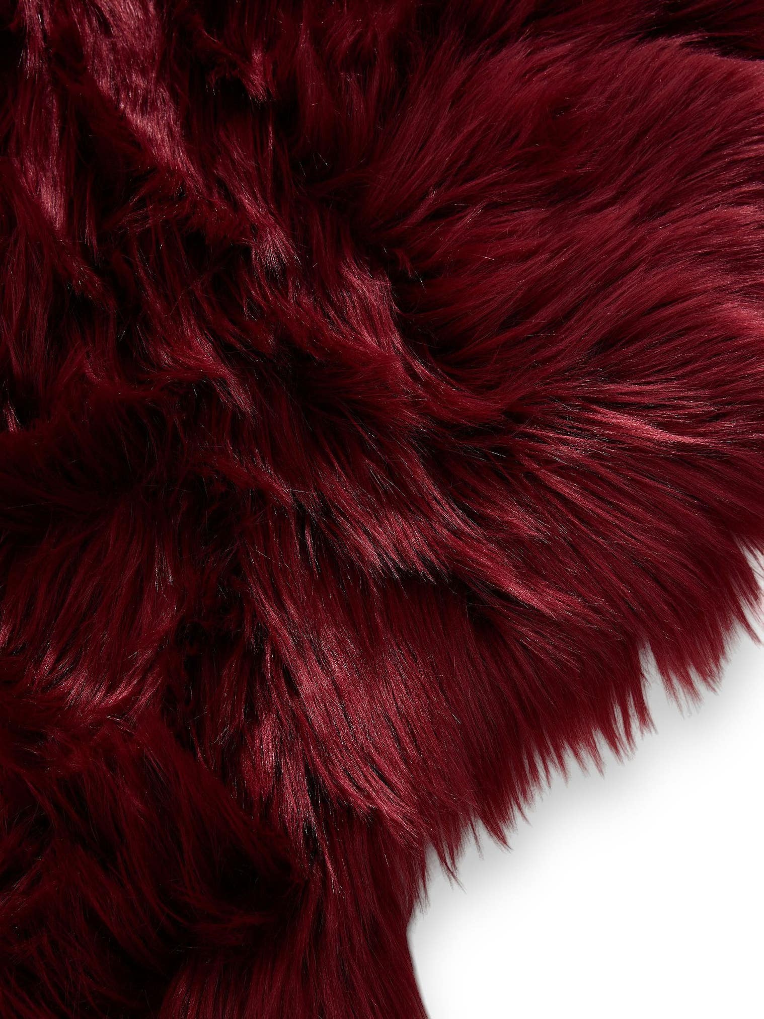 Tappeto di 70% Poliacrilico, 30% Poliestere in Rosso con pelo alto 51 - 60 mm da benuta Pop