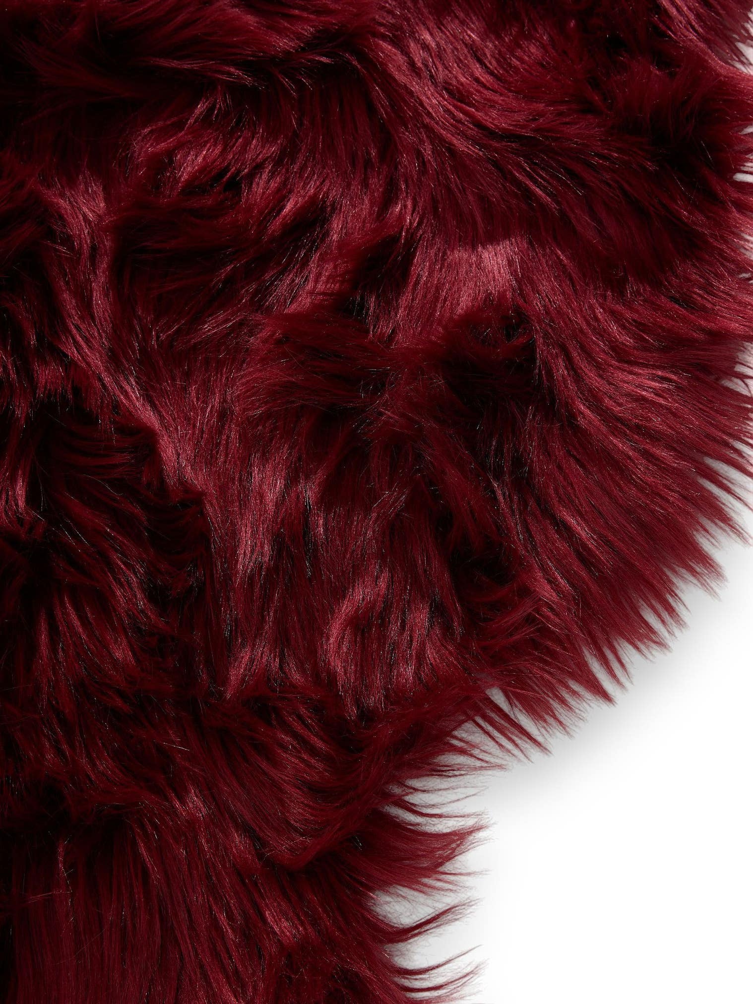Tappeto di 70% Poliacrilico, 30% Poliestere in Rosso con pelo alto 51 - 60 mm da benuta Pop