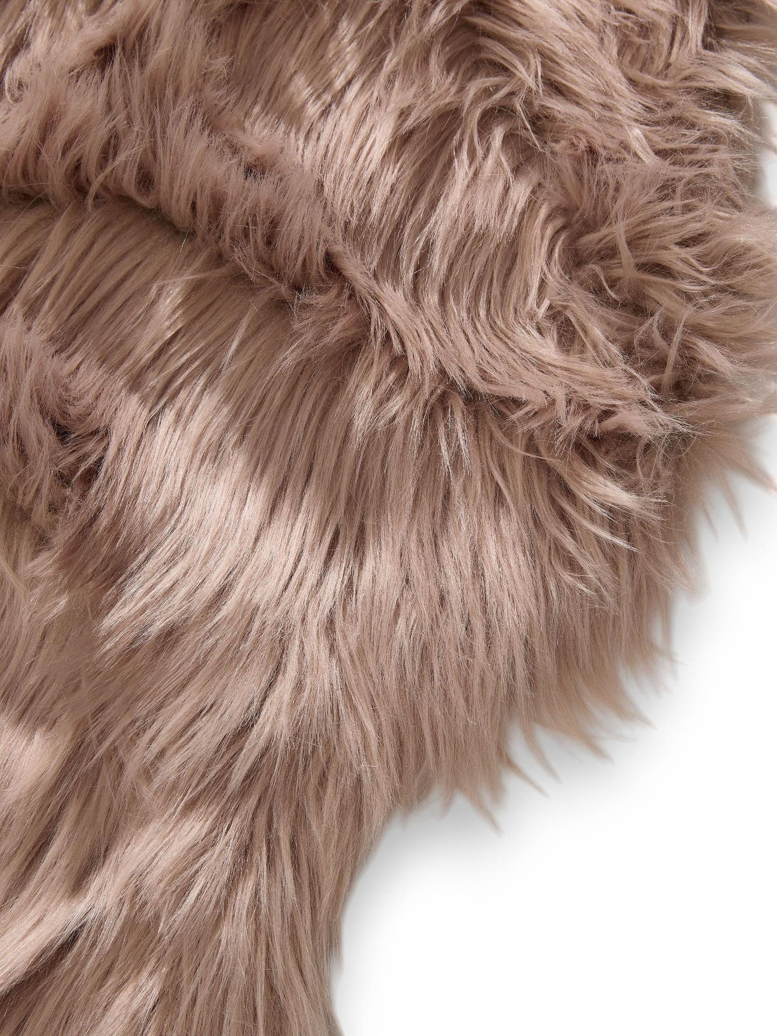 Tappeto di 70% Poliacrilico, 30% Poliestere in Beige con pelo alto 51 - 60 mm da benuta Pop