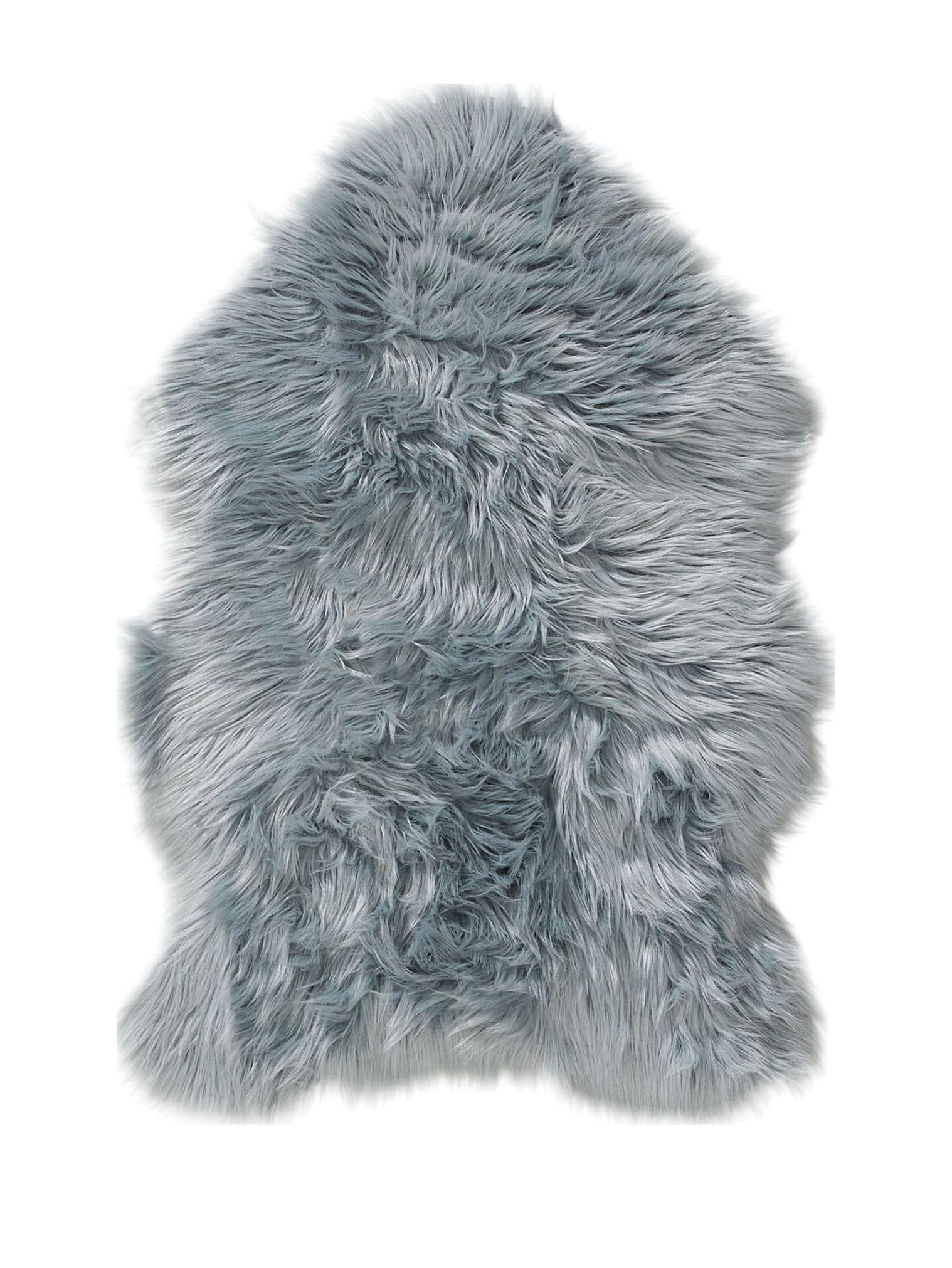 Tappeto di 70% Poliacrilico, 30% Poliestere in Azzurro con pelo alto 51 - 60 mm da benuta Pop