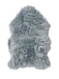Waschbarer Hochflorteppich Nanuk Blau