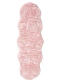 Waschbarer Hochflorteppich Nanuk Pink