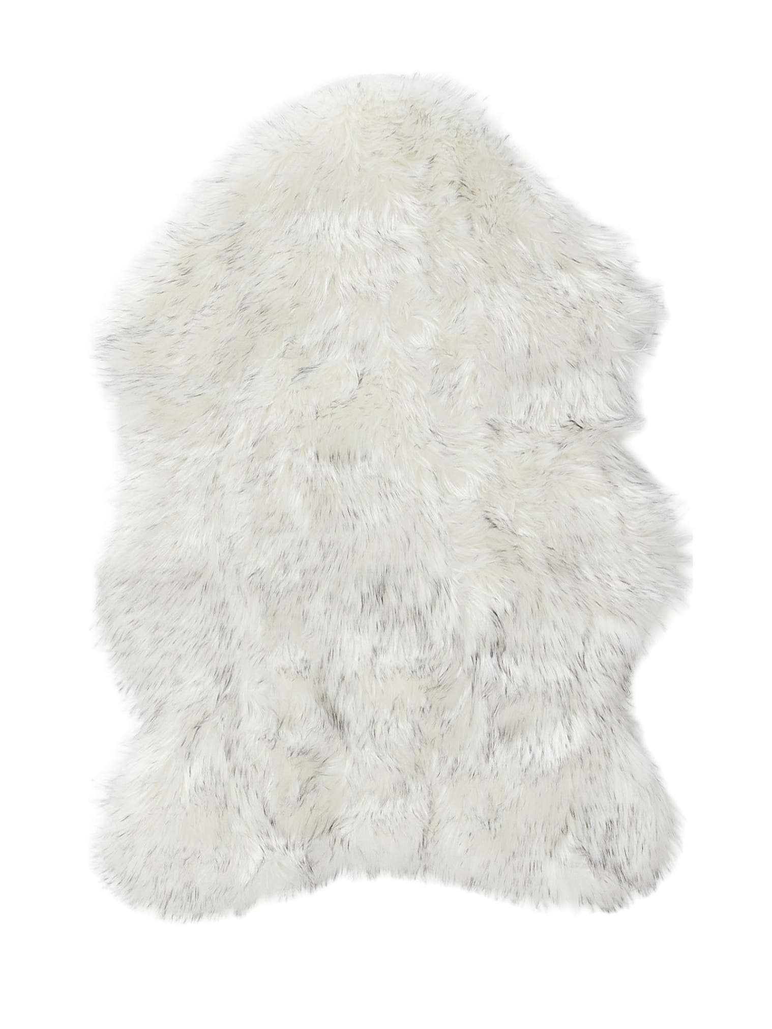 Tappeto di 70% Poliacrilico, 30% Poliestere in Bianco & Nero con pelo alto 51 - 60 mm da benuta Pop