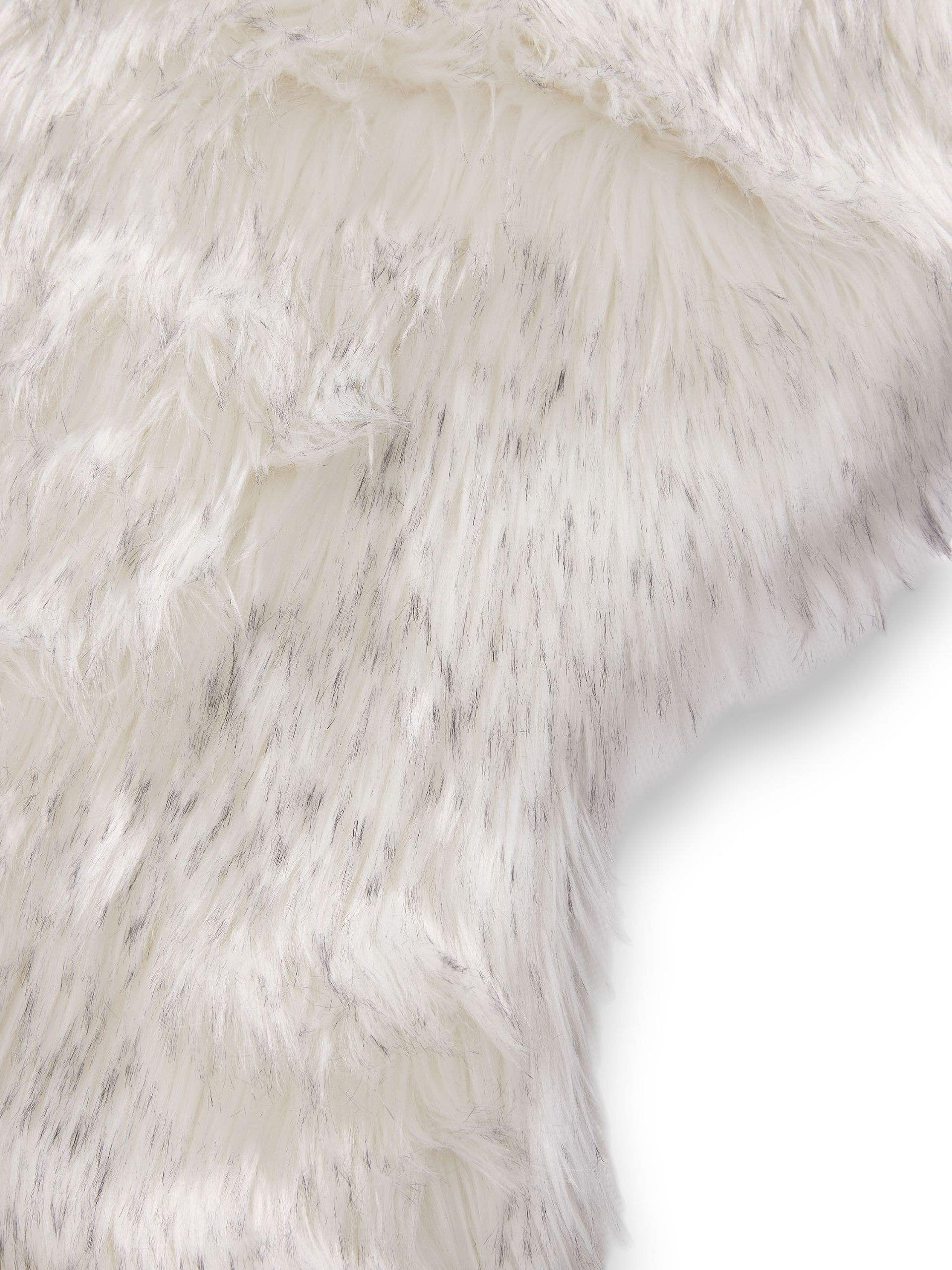 Tappeto di 70% Poliacrilico, 30% Poliestere in Bianco & Nero con pelo alto 51 - 60 mm da benuta Pop