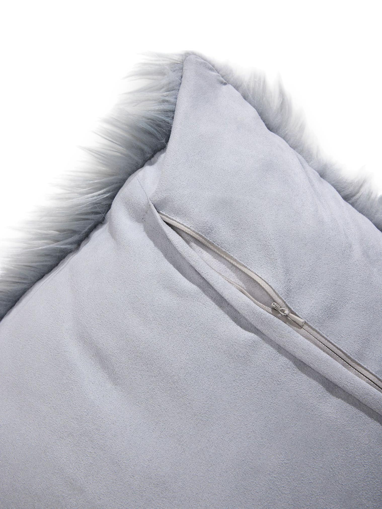 Almohada Nanuk Azul im Design Uni aus 70% Poliacrílico, 30% Poliéster von benuta Pop