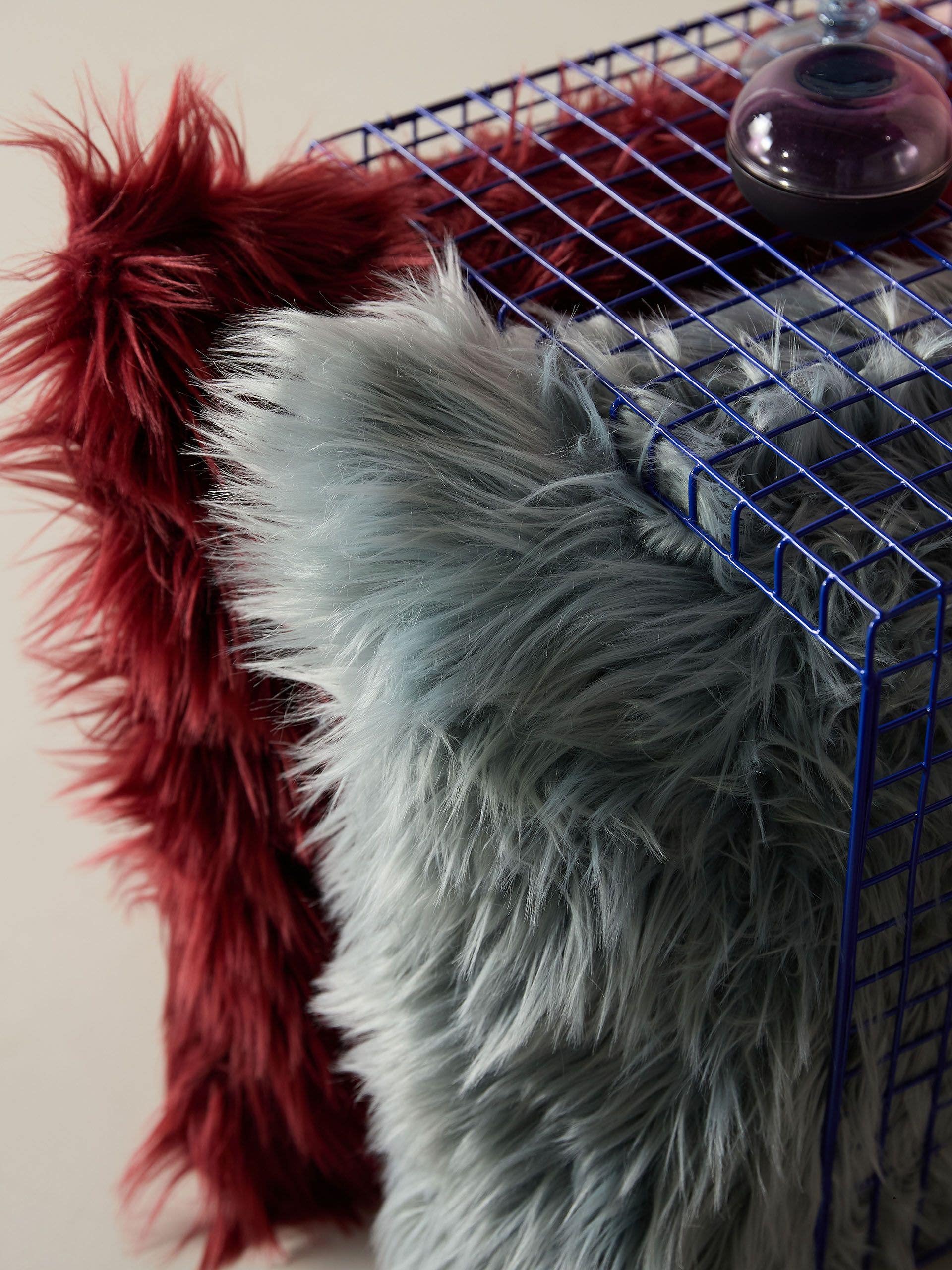 Polštář Nanuk Modrá com design Uni em 70 % polyakryl, 30 % polyester da benuta Pop