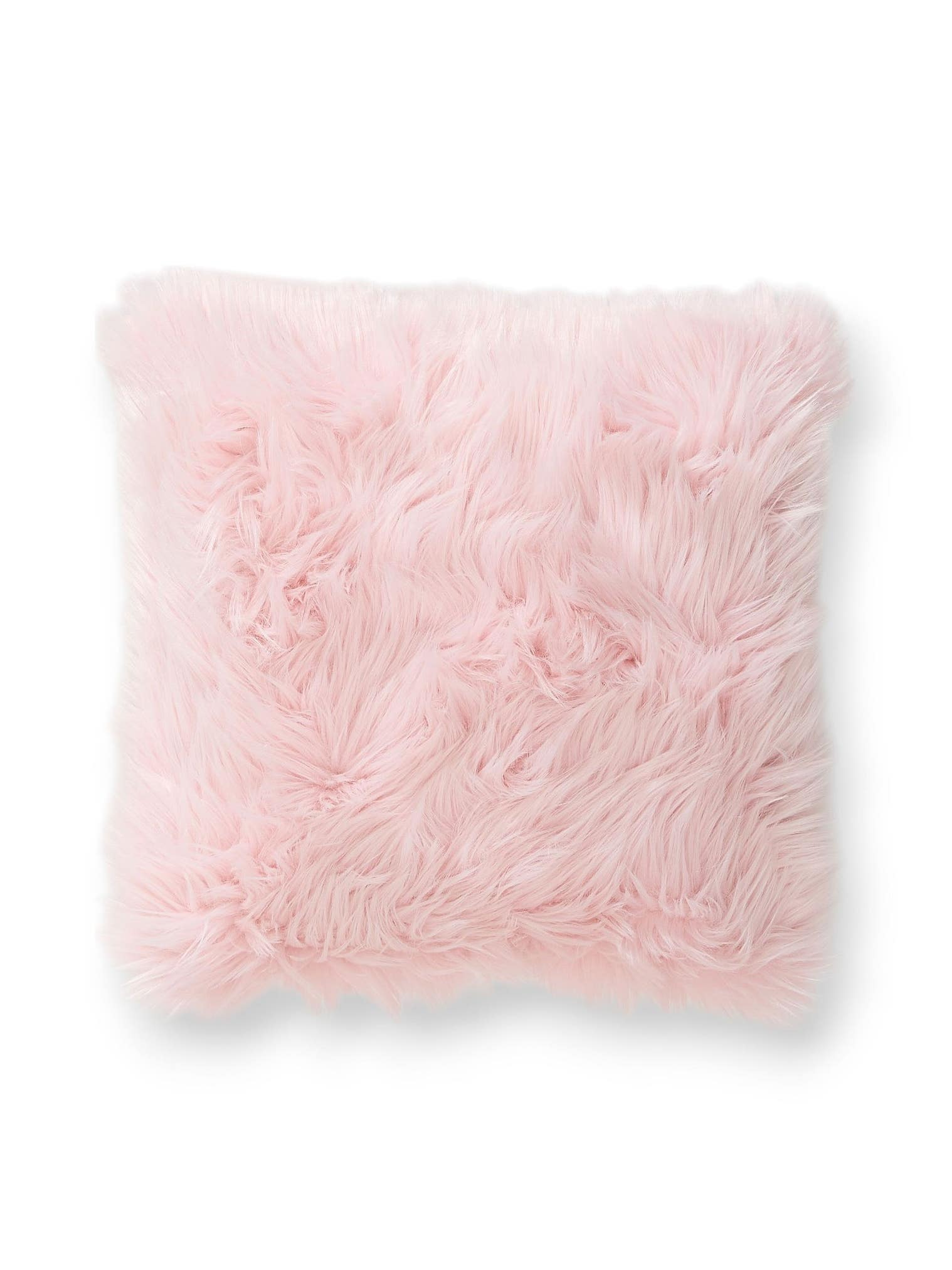 Kudde Nanuk Rosa im Design Uni aus 70% polyakryl, 30% polyester von benuta Pop