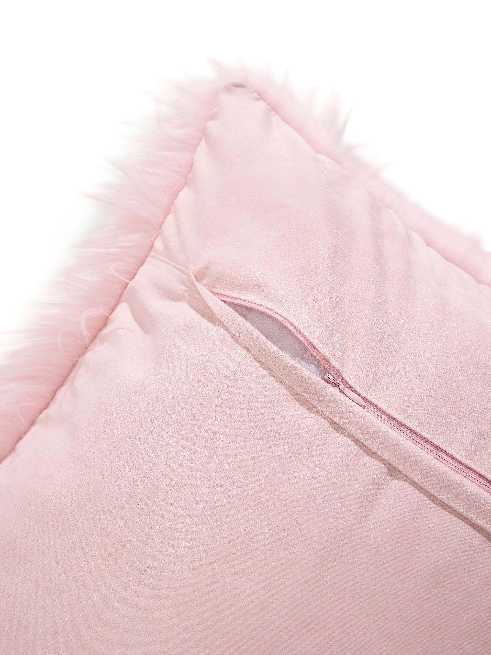 Kudde Nanuk Rosa med Uni-design i 70% polyakryl, 30% polyester från benuta Pop