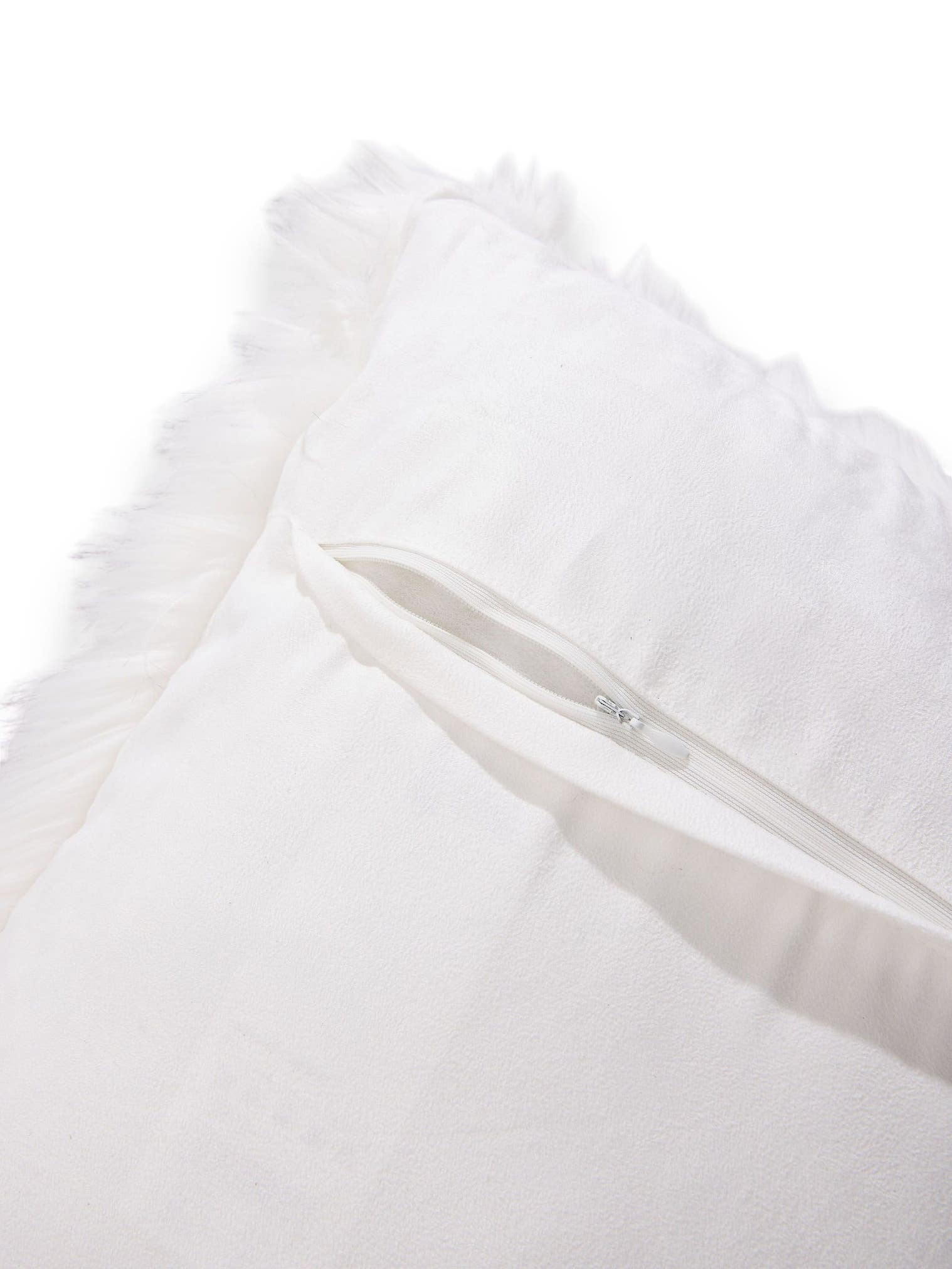 Pude Nanuk Sort/Hvid im Design Uni aus 70% polyacryl, 30% polyester von benuta Pop