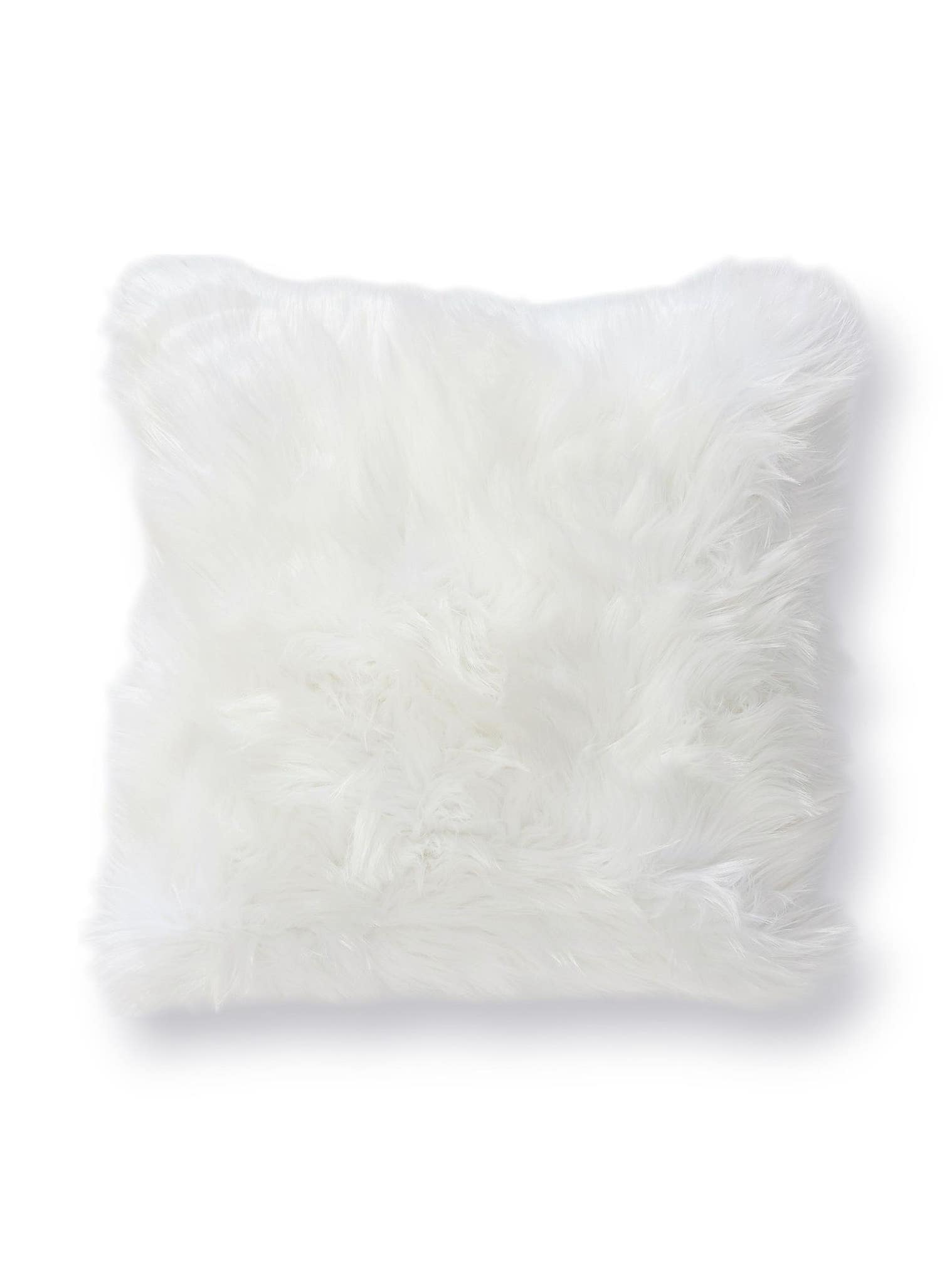 Pude Nanuk Hvid im Design Uni aus 70% polyacryl, 30% polyester von benuta Pop