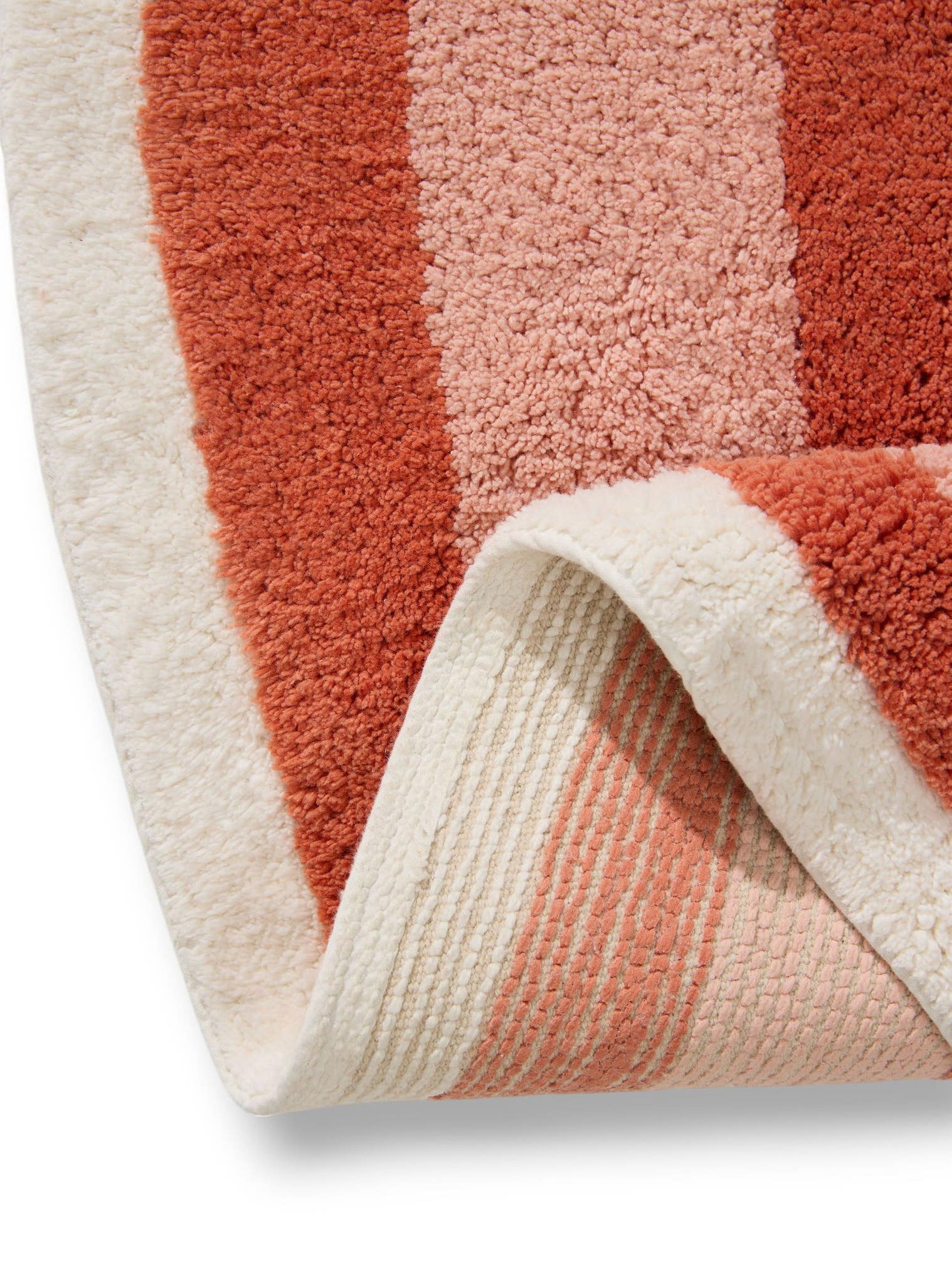 Teppich aus 100% Baumwolle (recycelt) in Multicolor mit 6 bis 10 mm hohem Flor von Lytte
