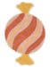 Waschbarer Kinderteppich Caramelle Multicolor