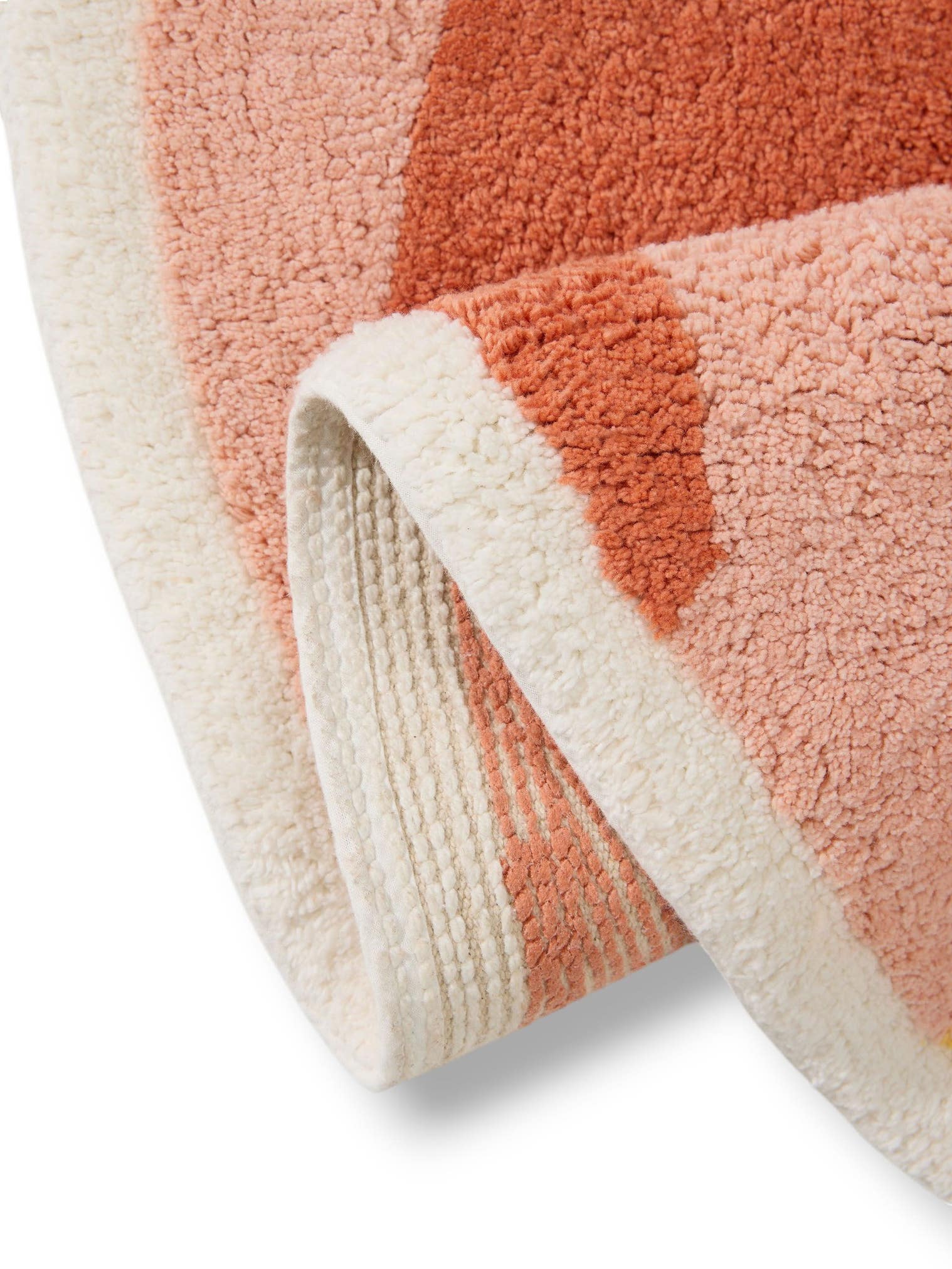 Teppich aus 100% Baumwolle (recycelt) in Multicolor mit 6 bis 10 mm hohem Flor von Lytte