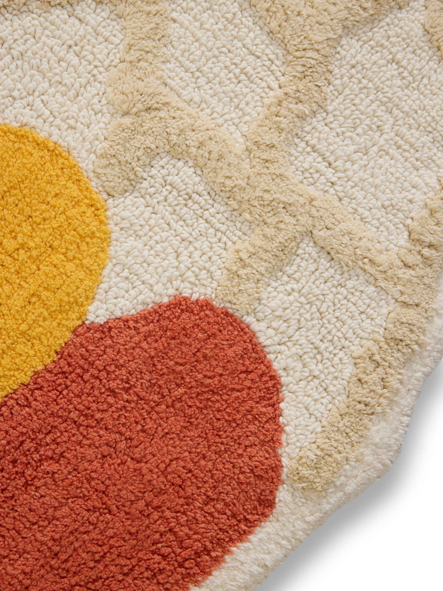Teppich aus 100% Baumwolle (recycelt) in Multicolor mit 6 bis 10 mm hohem Flor von Lytte