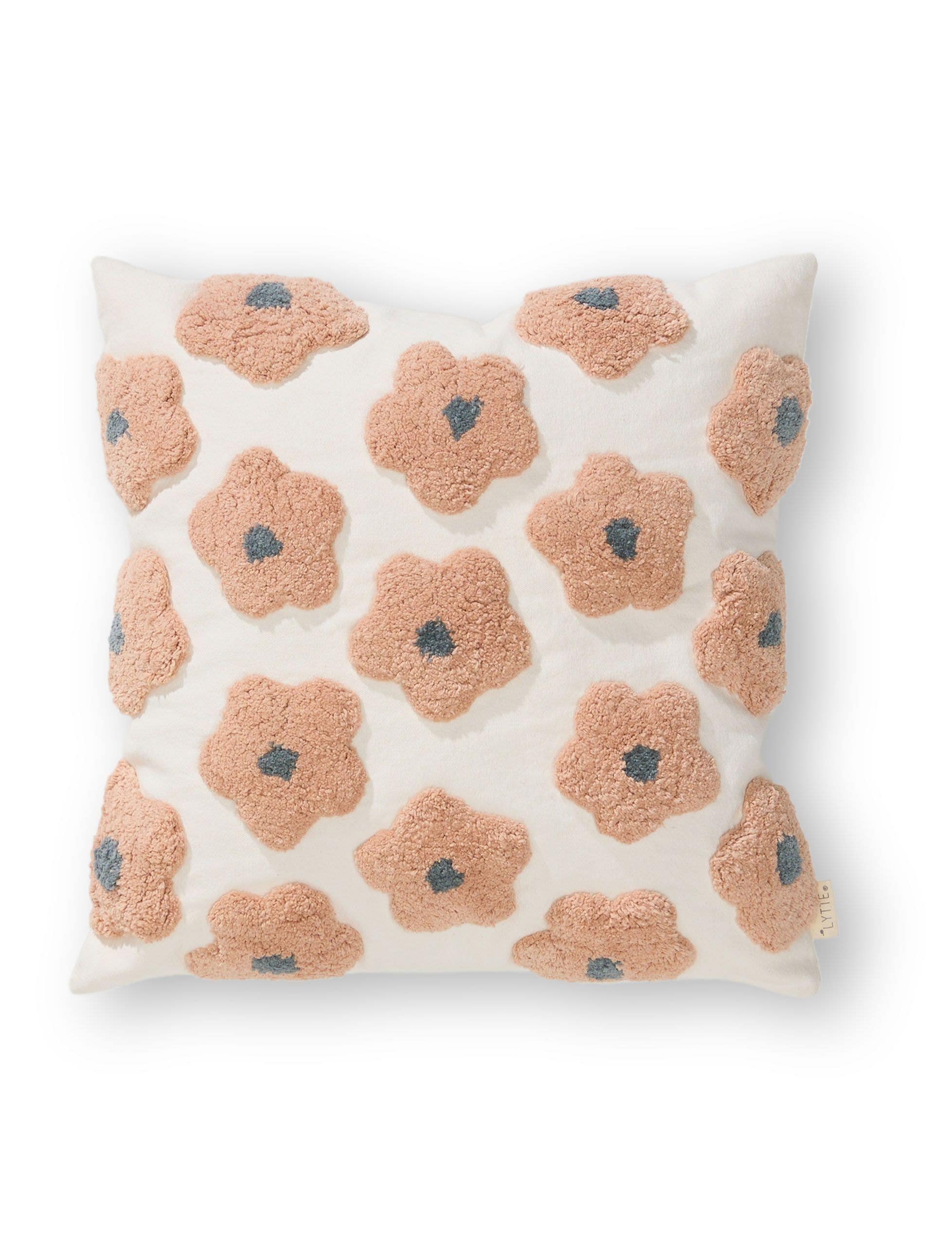 Cushion Cover Gobi Rose in Botanicals&Florals design made of 100% Cotton by Lytte