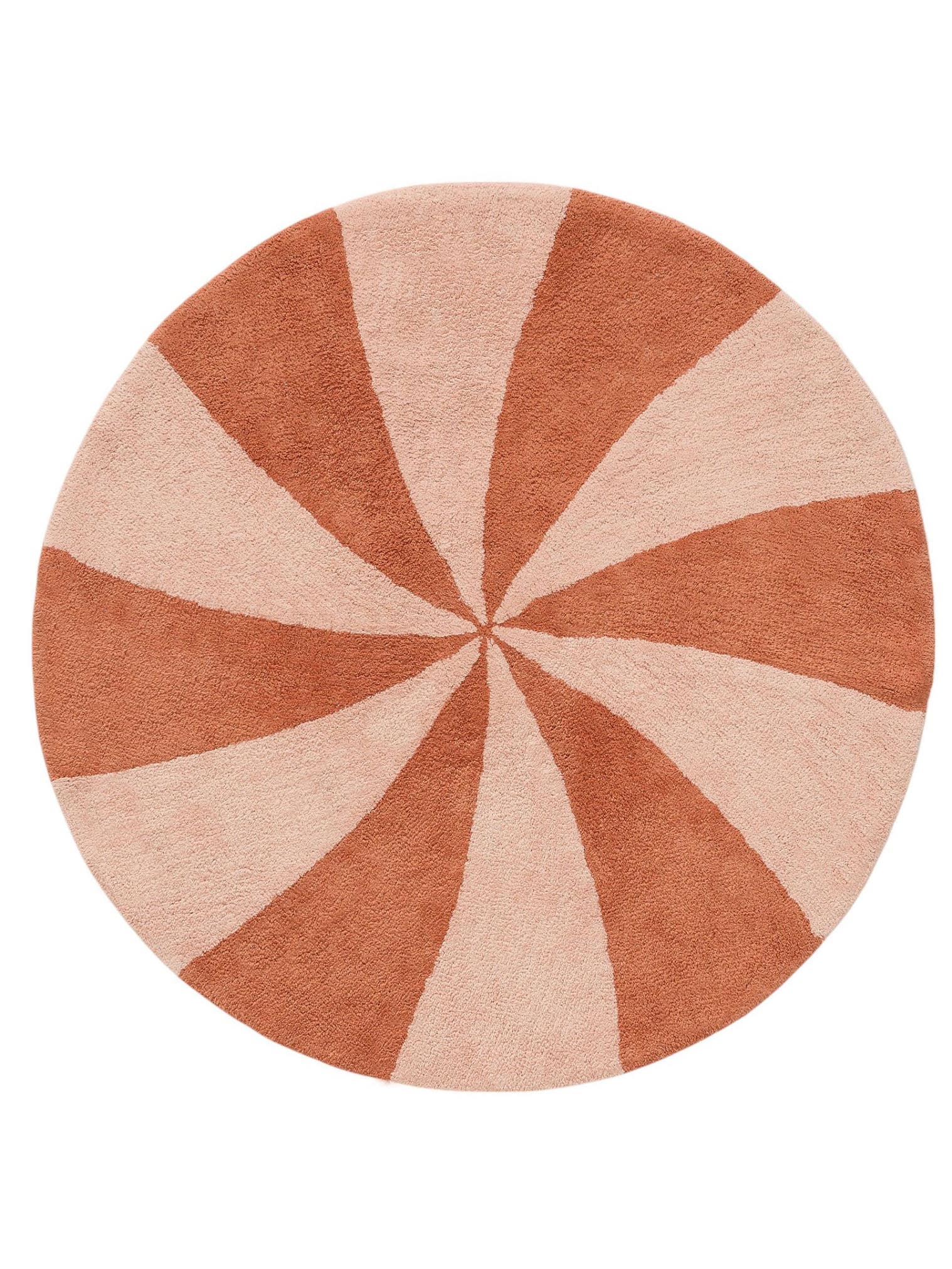 Teppich aus 100% Baumwolle (recycelt) in Rosa mit 6 bis 10 mm hohem Flor von Lytte