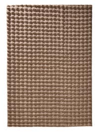 Waschbarer Teppich Ted Hellbraun