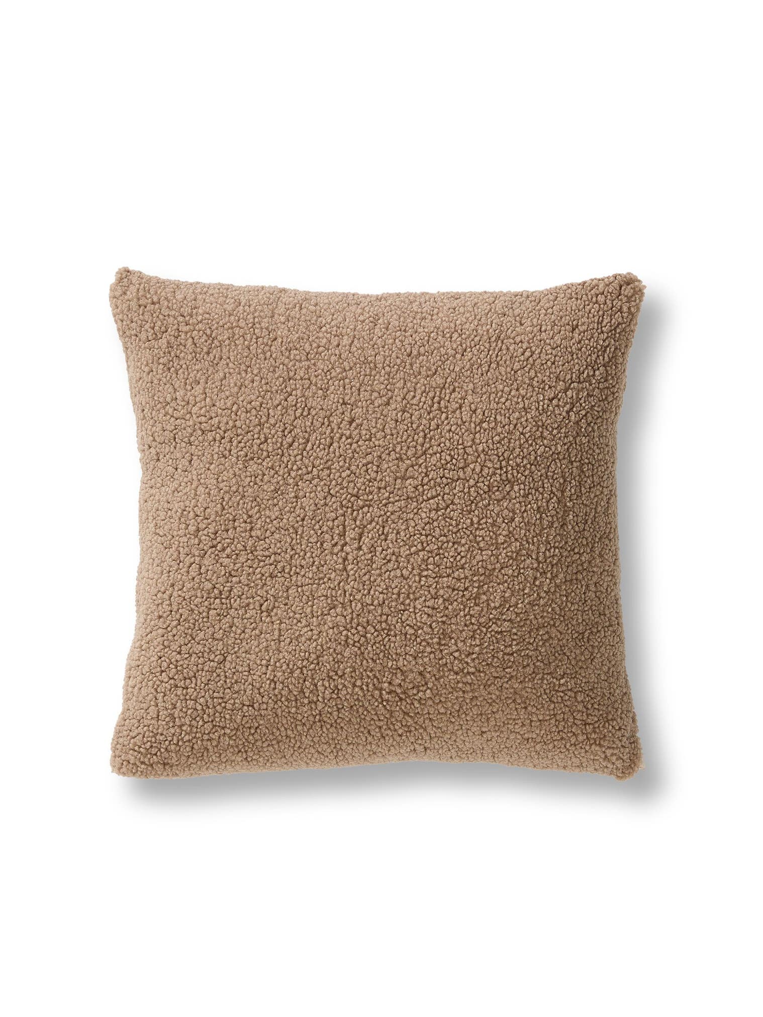 Kissenbezug Ted Hellbraun im Design Uni aus 100% Polyester von benuta Pop
