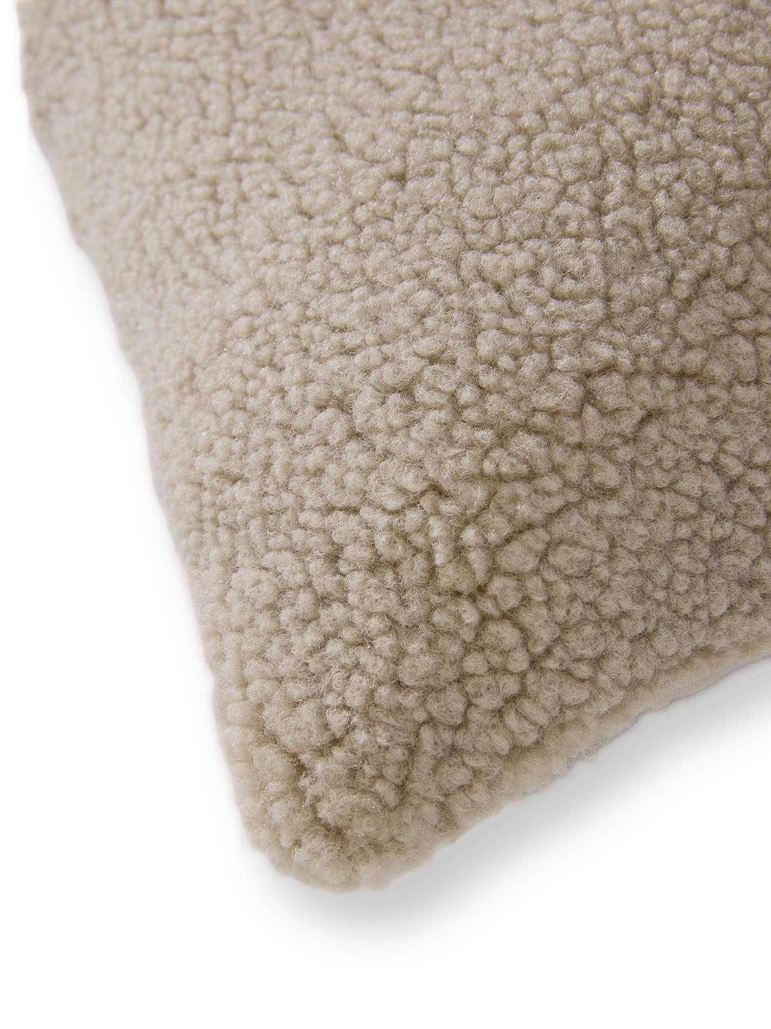 Kissenbezug Ted Hellgrau im Design Uni aus 100% Polyester von benuta Pop