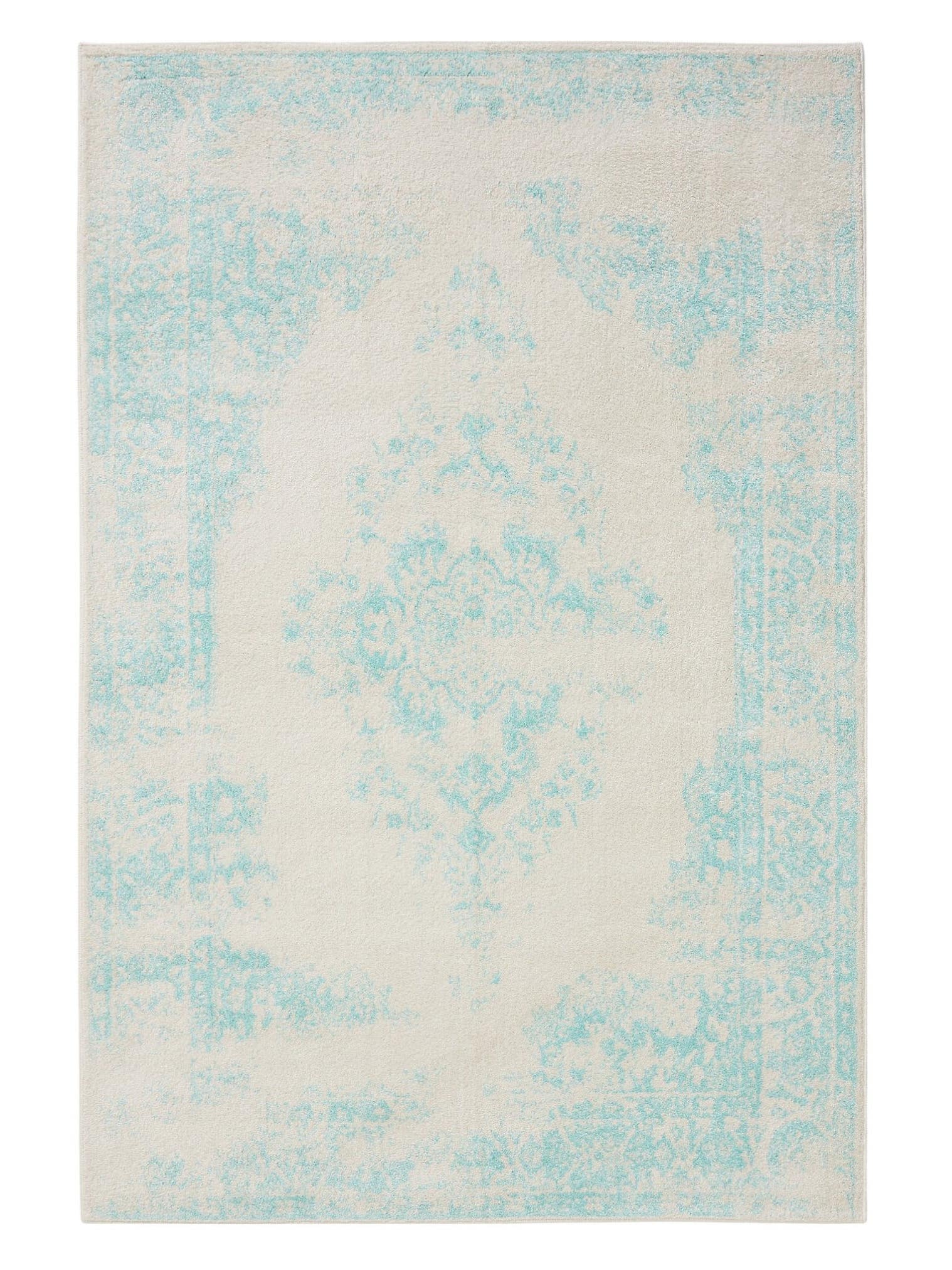 Teppich aus 100% Polypropylen in Beige mit 6 bis 10 mm hohem Flor von benuta Basic