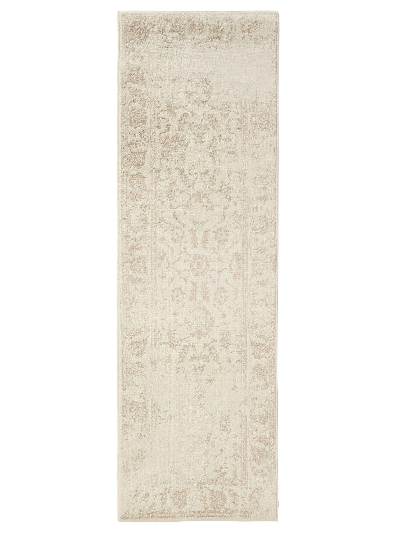 Teppich aus 100% Polypropylen in Beige mit 6 bis 10 mm hohem Flor von benuta Basic