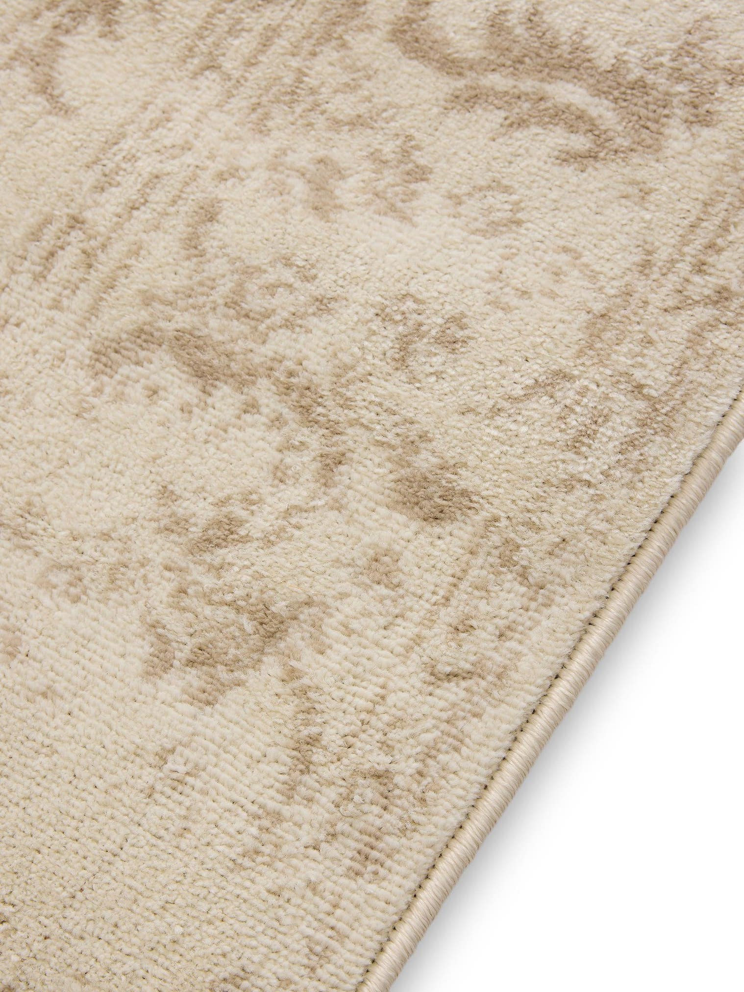 Teppich aus 100% Polypropylen in Beige mit 6 bis 10 mm hohem Flor von benuta Basic