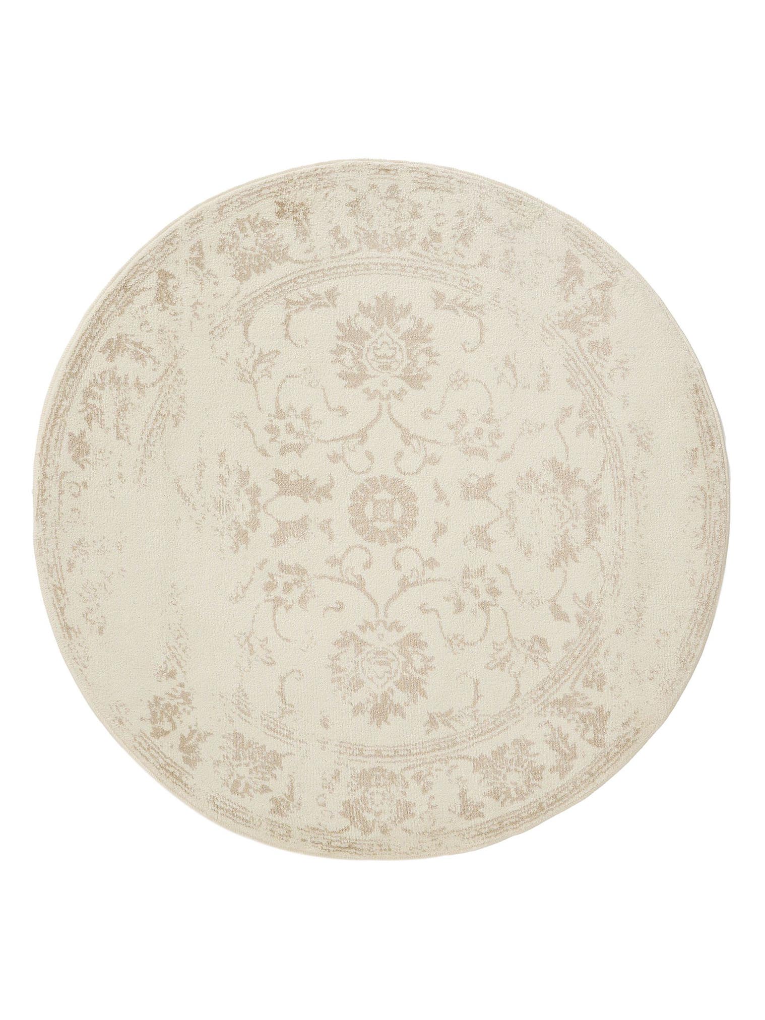 Teppich aus 100% Polypropylen in Beige mit 6 bis 10 mm hohem Flor von benuta Basic