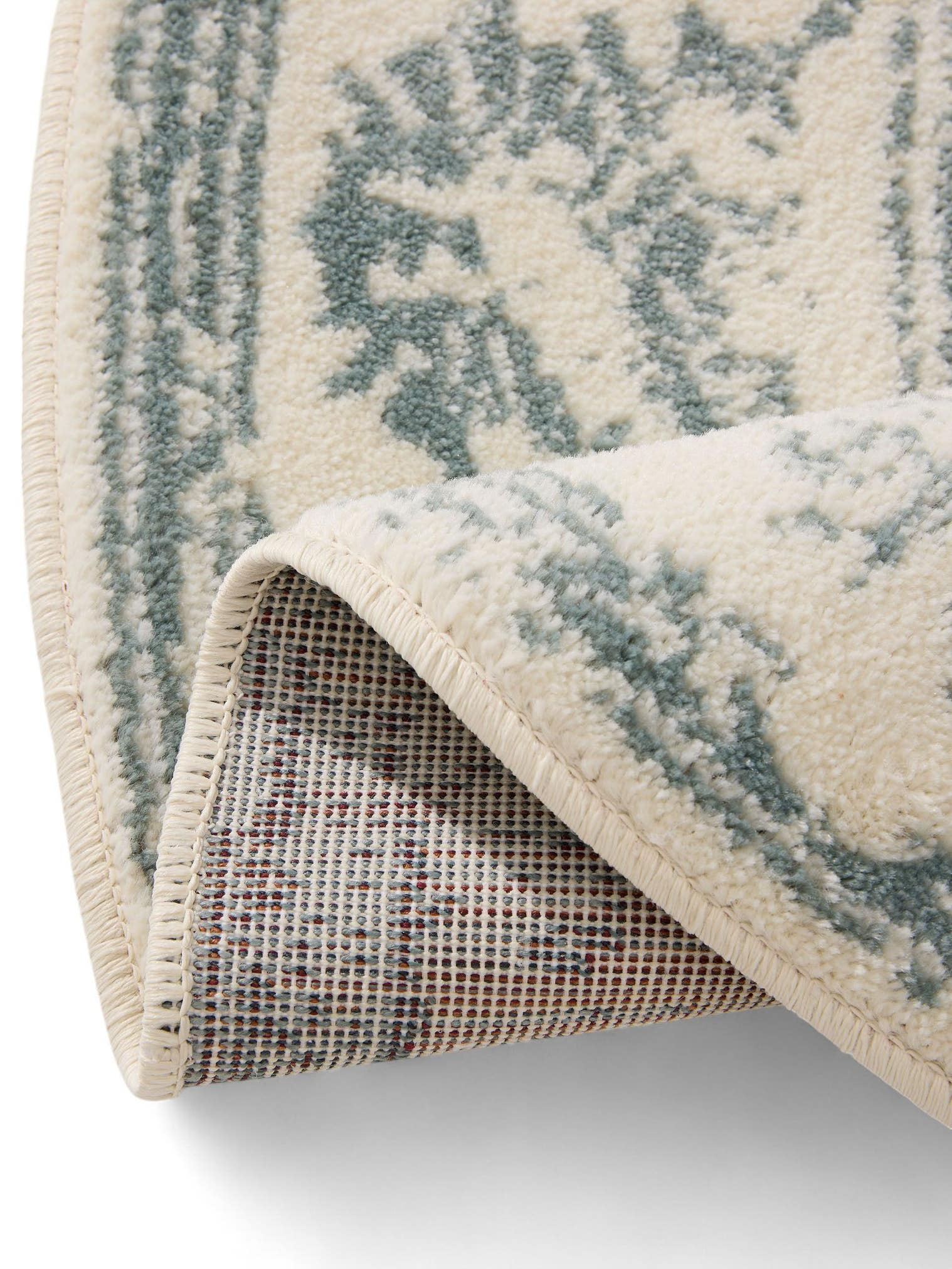 Teppich aus 100% Polypropylen in Beige mit 6 bis 10 mm hohem Flor von benuta Basic