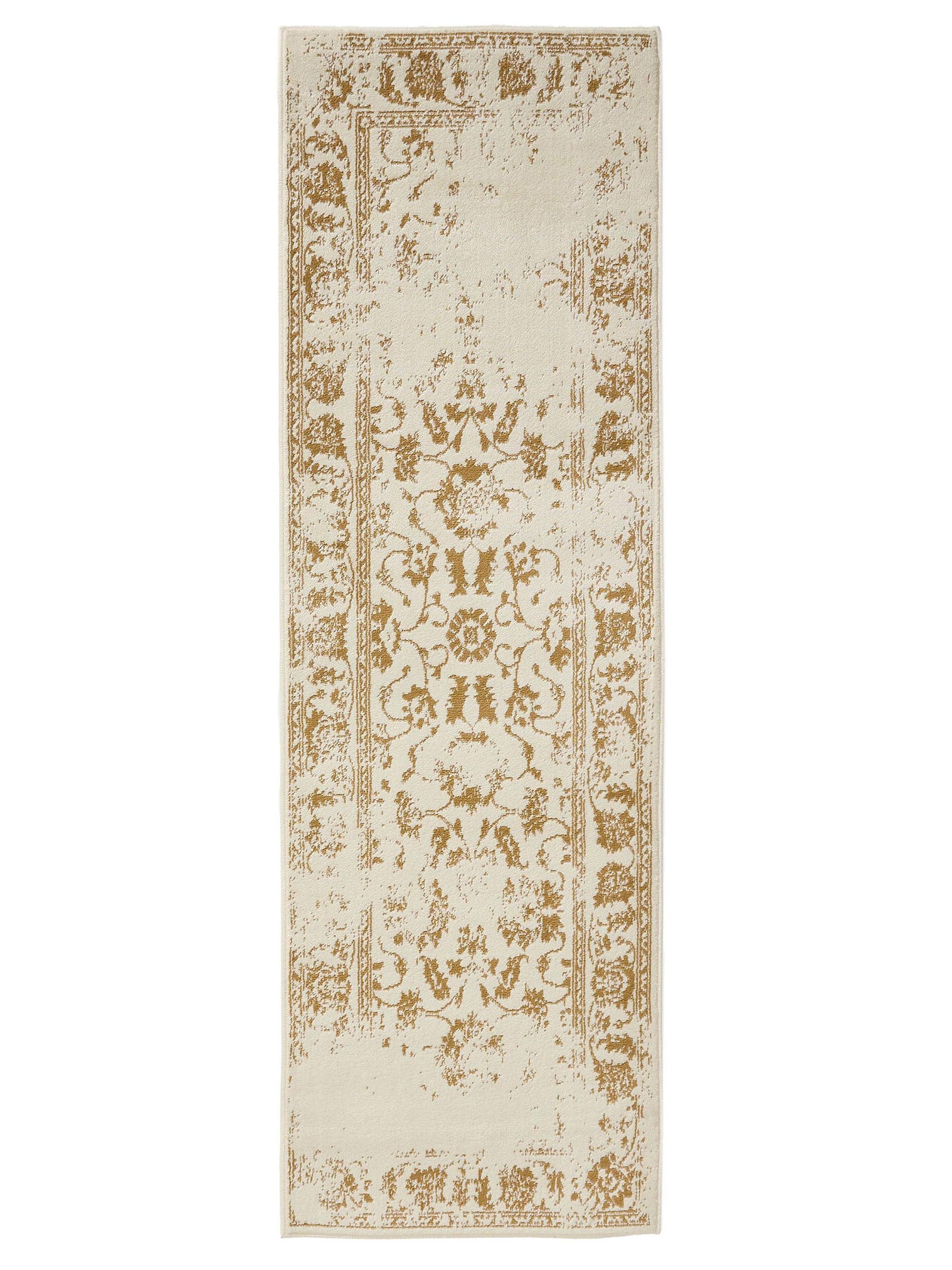 Teppich aus 100% Polypropylen in Beige mit 6 bis 10 mm hohem Flor von benuta Basic
