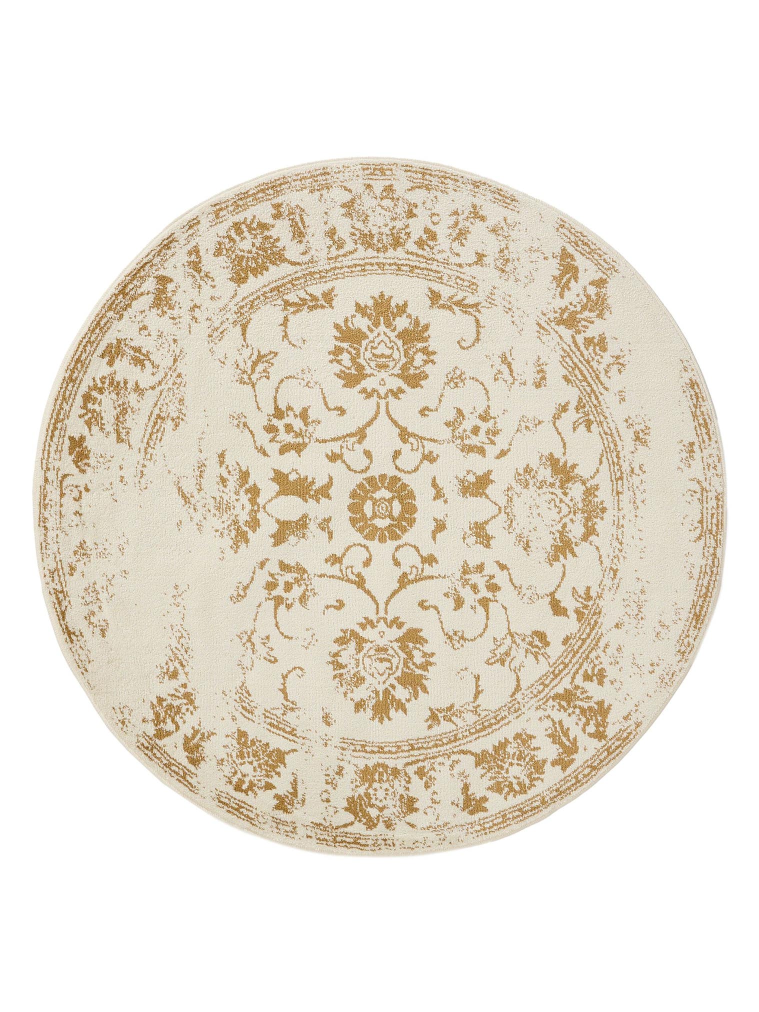 Teppich aus 100% Polypropylen in Beige mit 6 bis 10 mm hohem Flor von benuta Basic