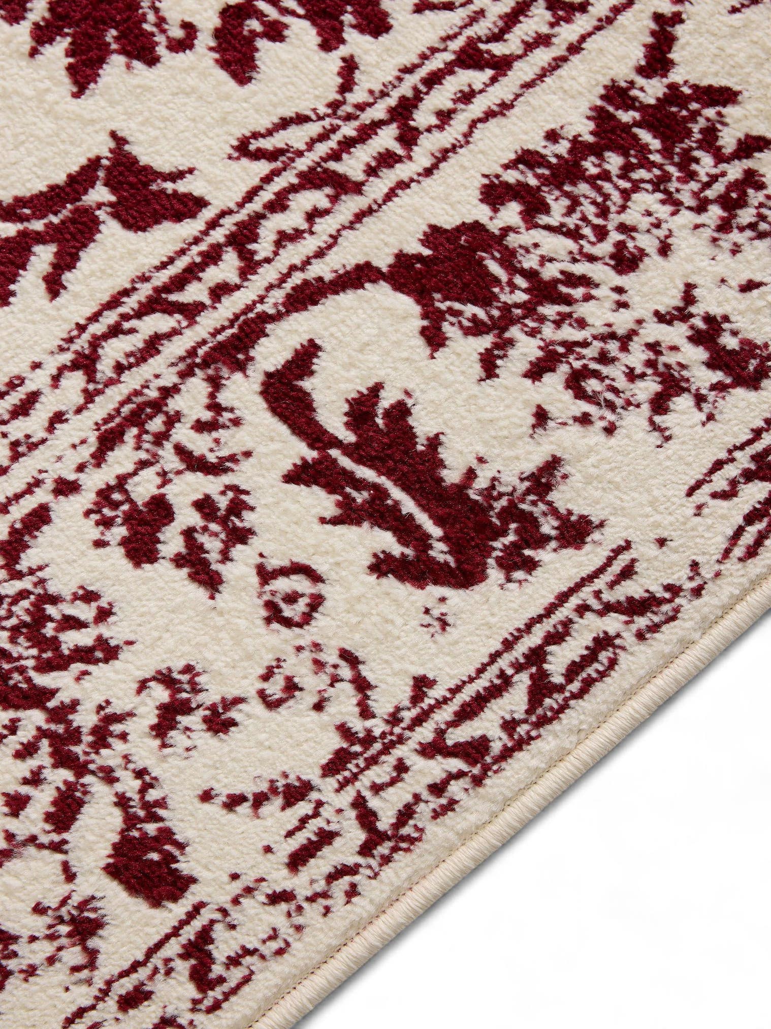 Teppich aus 100% Polypropylen in Beige mit 6 bis 10 mm hohem Flor von benuta Basic