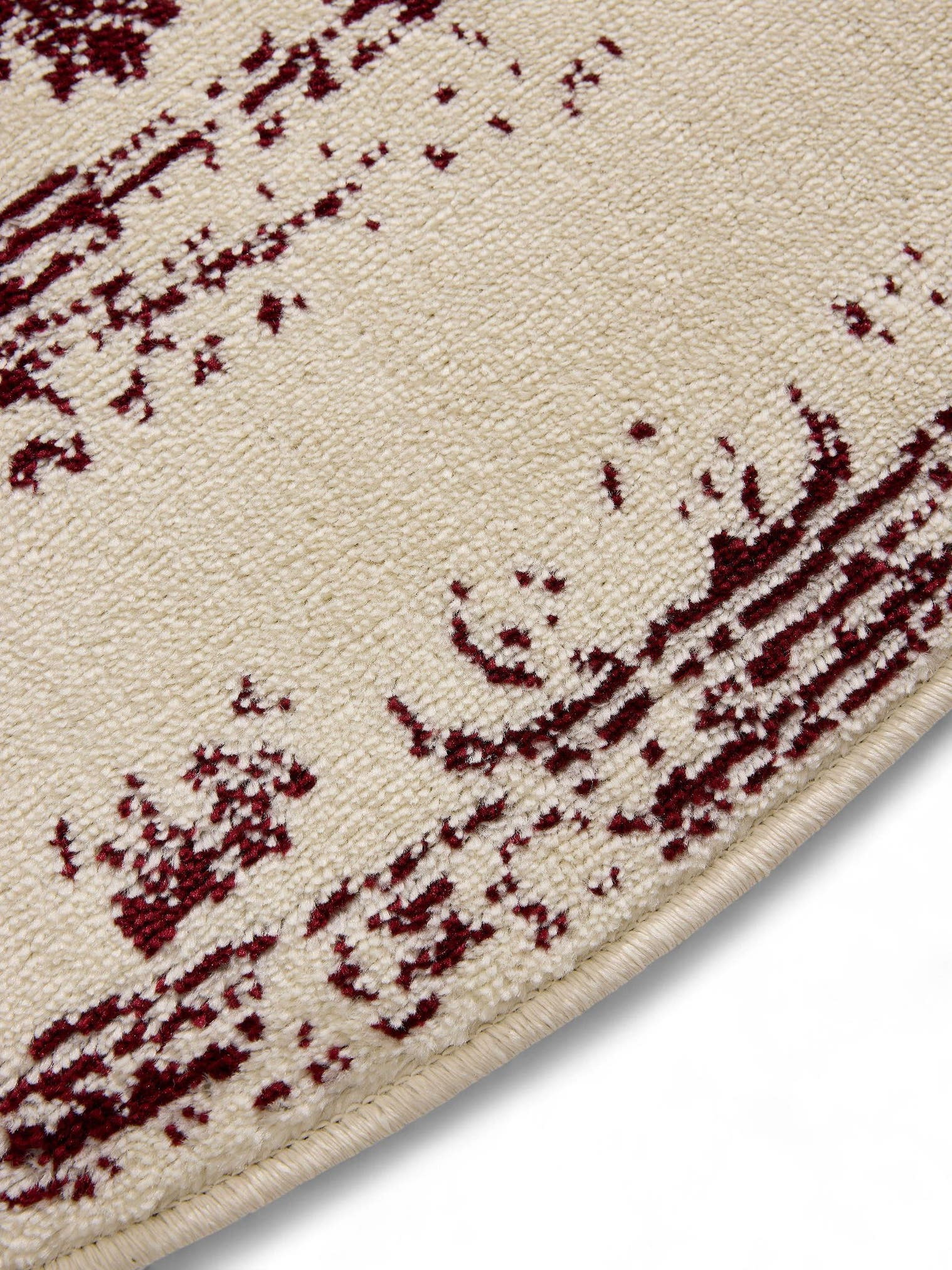 Teppich aus 100% Polypropylen in Beige mit 6 bis 10 mm hohem Flor von benuta Basic